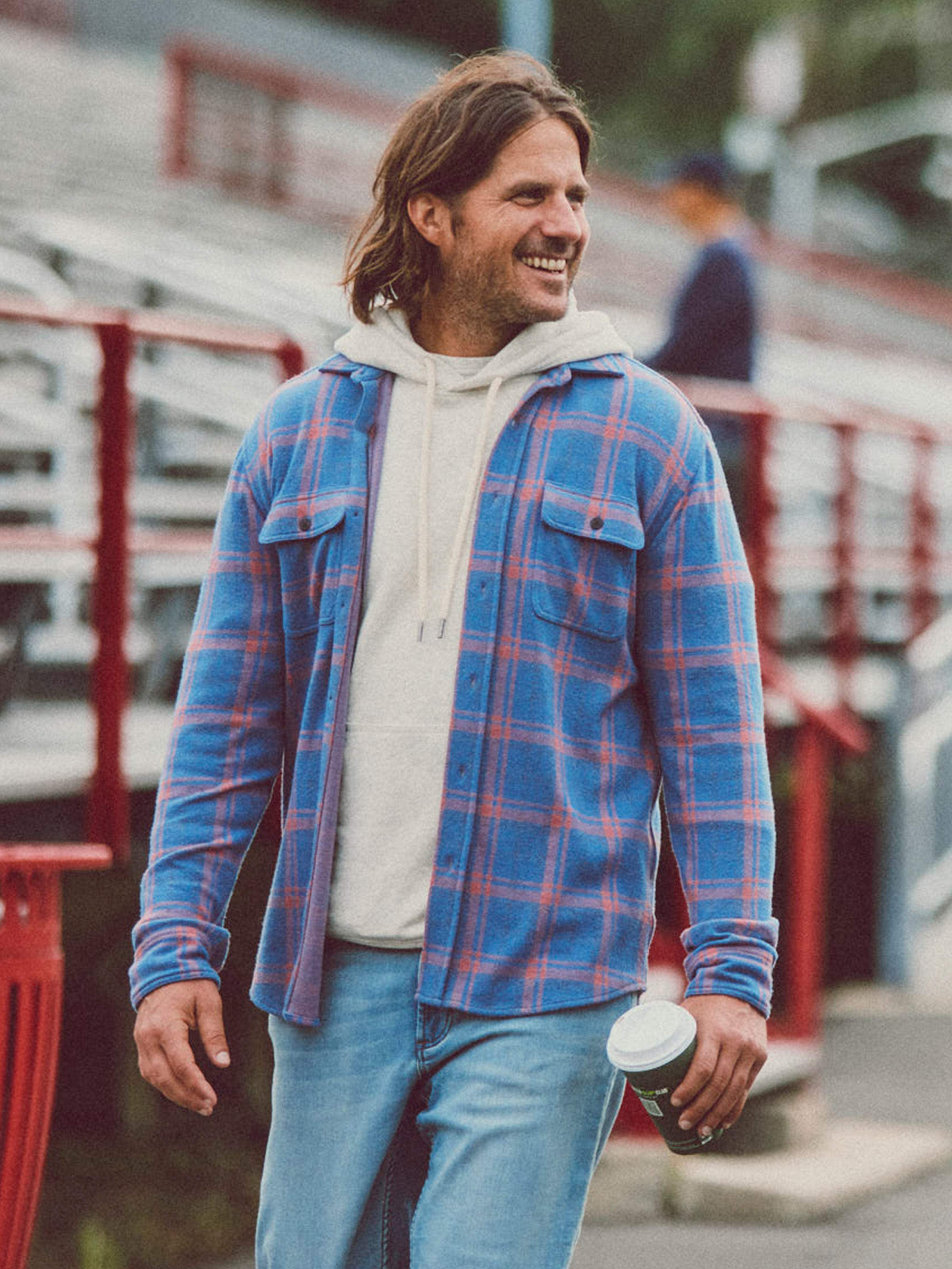 Legend™ Sweater Shirt - Twilight Mauve Plaid | Faherty Brand