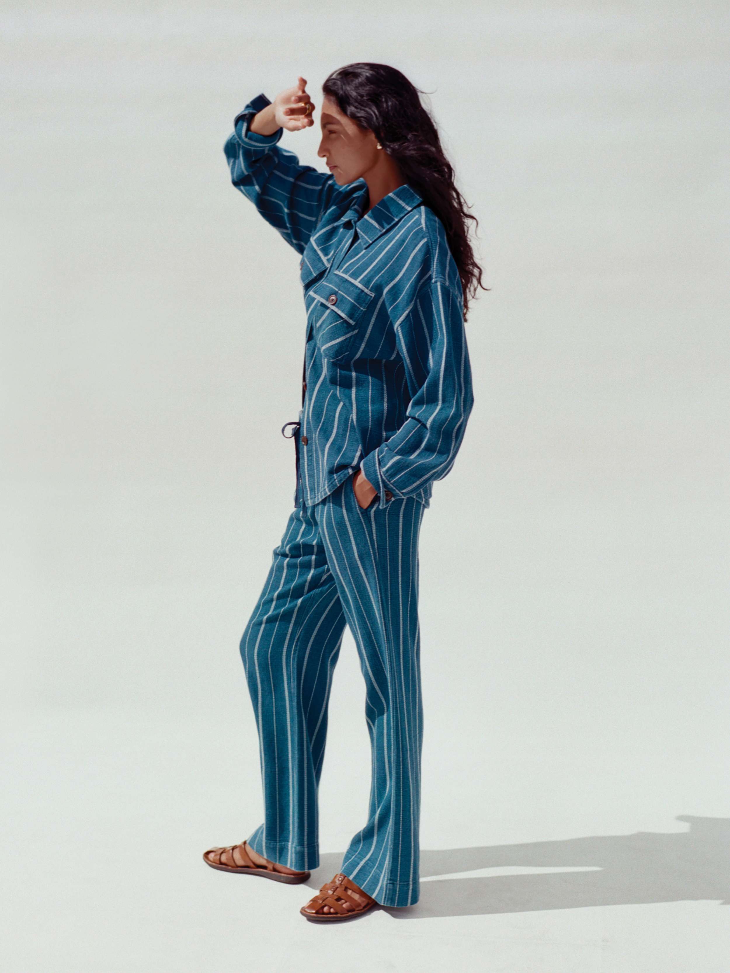 Laidback Island Tide Pant - Indigo Drift Stripe | Faherty Brand