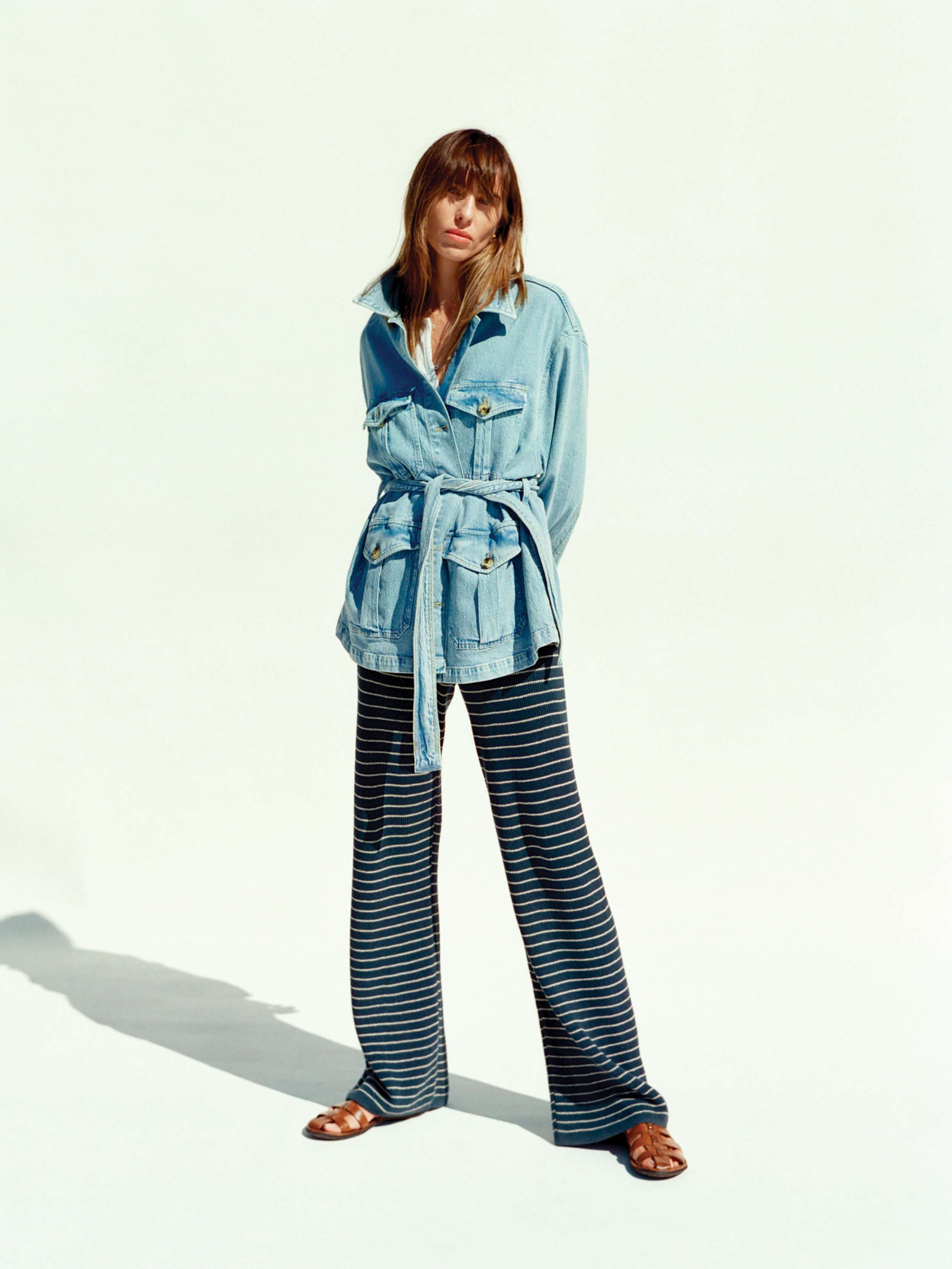 Solstice Denim Safari Jacket - Bay Drift Wash | Faherty Brand