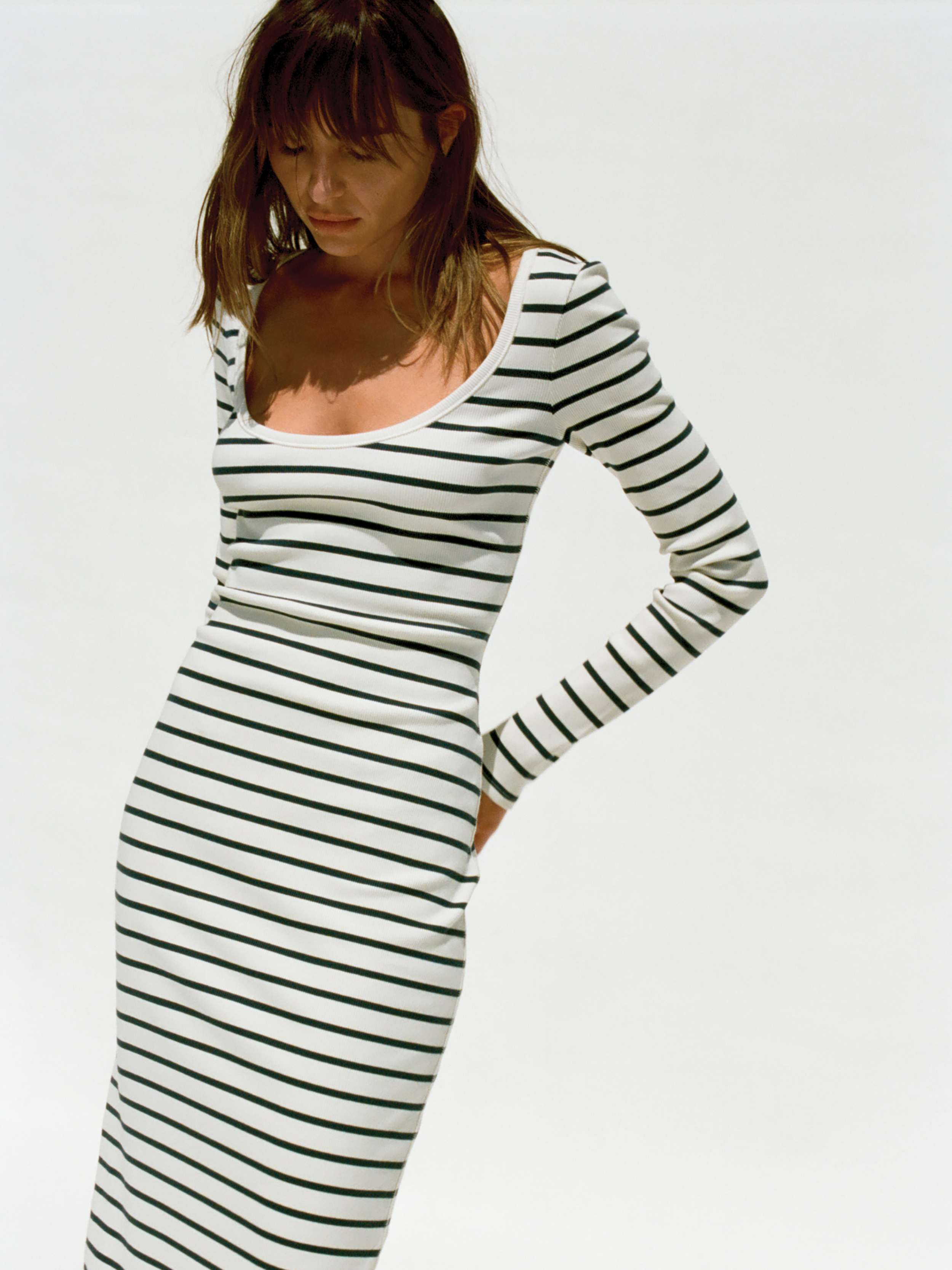 Surfside Rib Maxi Dress - Salt Air Stripe | Faherty Brand