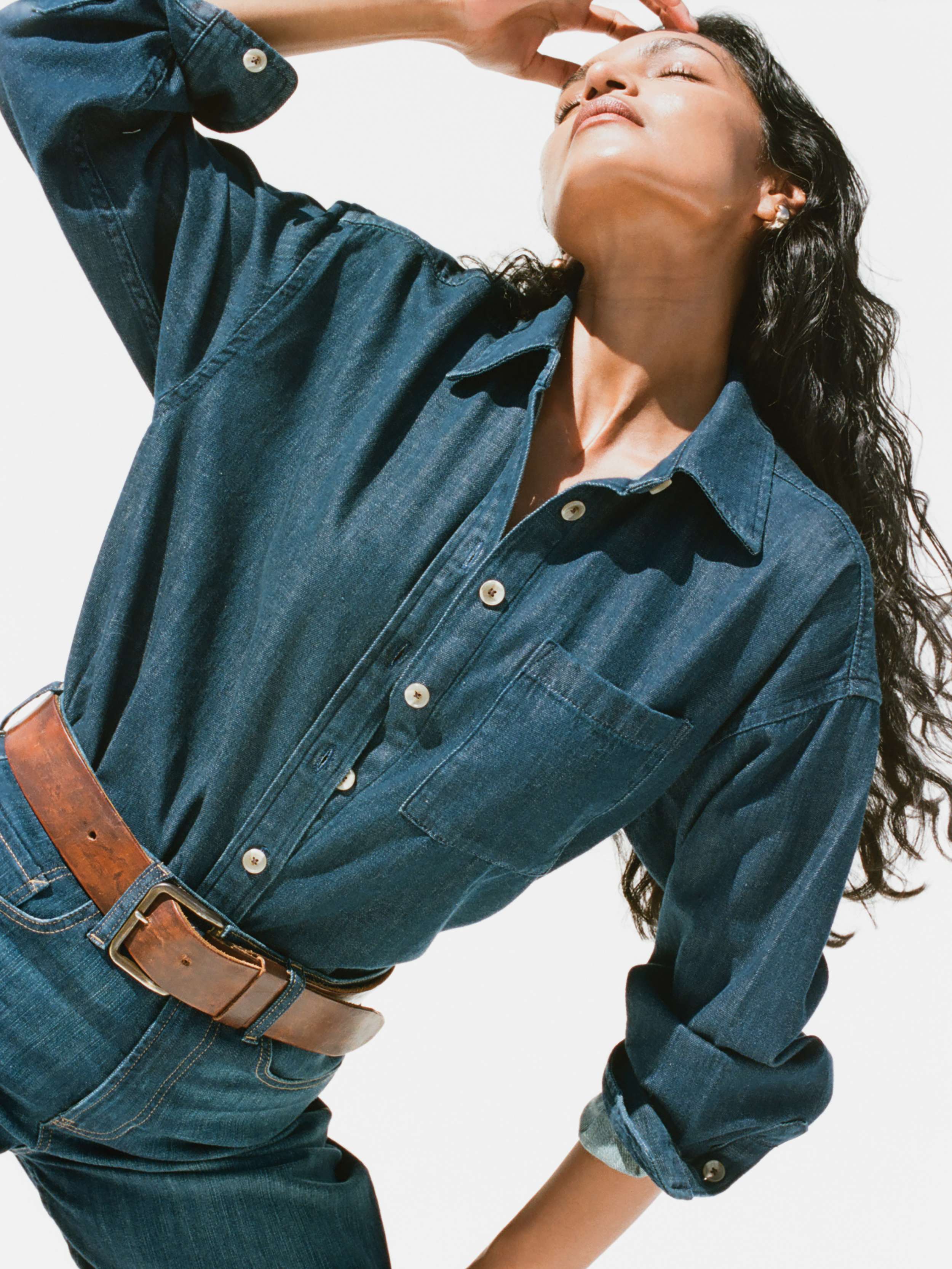 Sunfair Denim Shirt - Dark Sea Wash | Faherty Brand