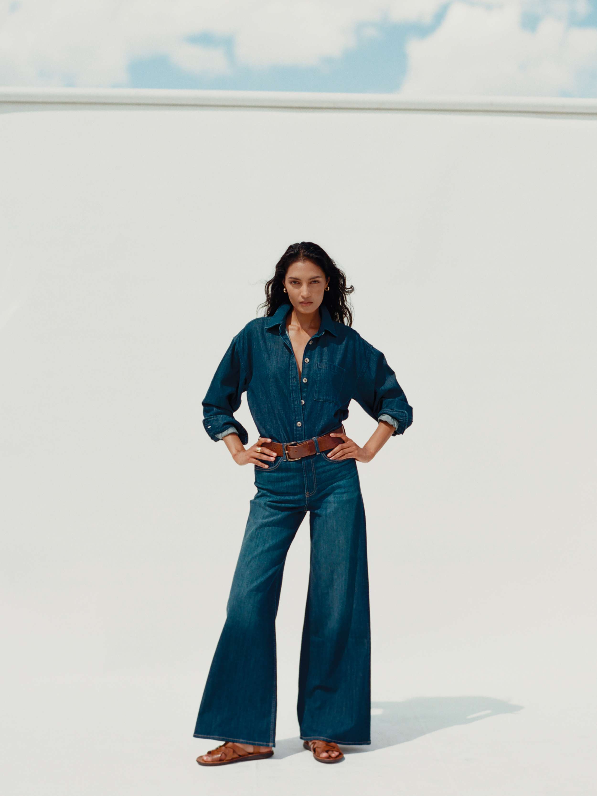 Saturday Denim Wide Leg - Dark Sea Wash | Faherty Brand