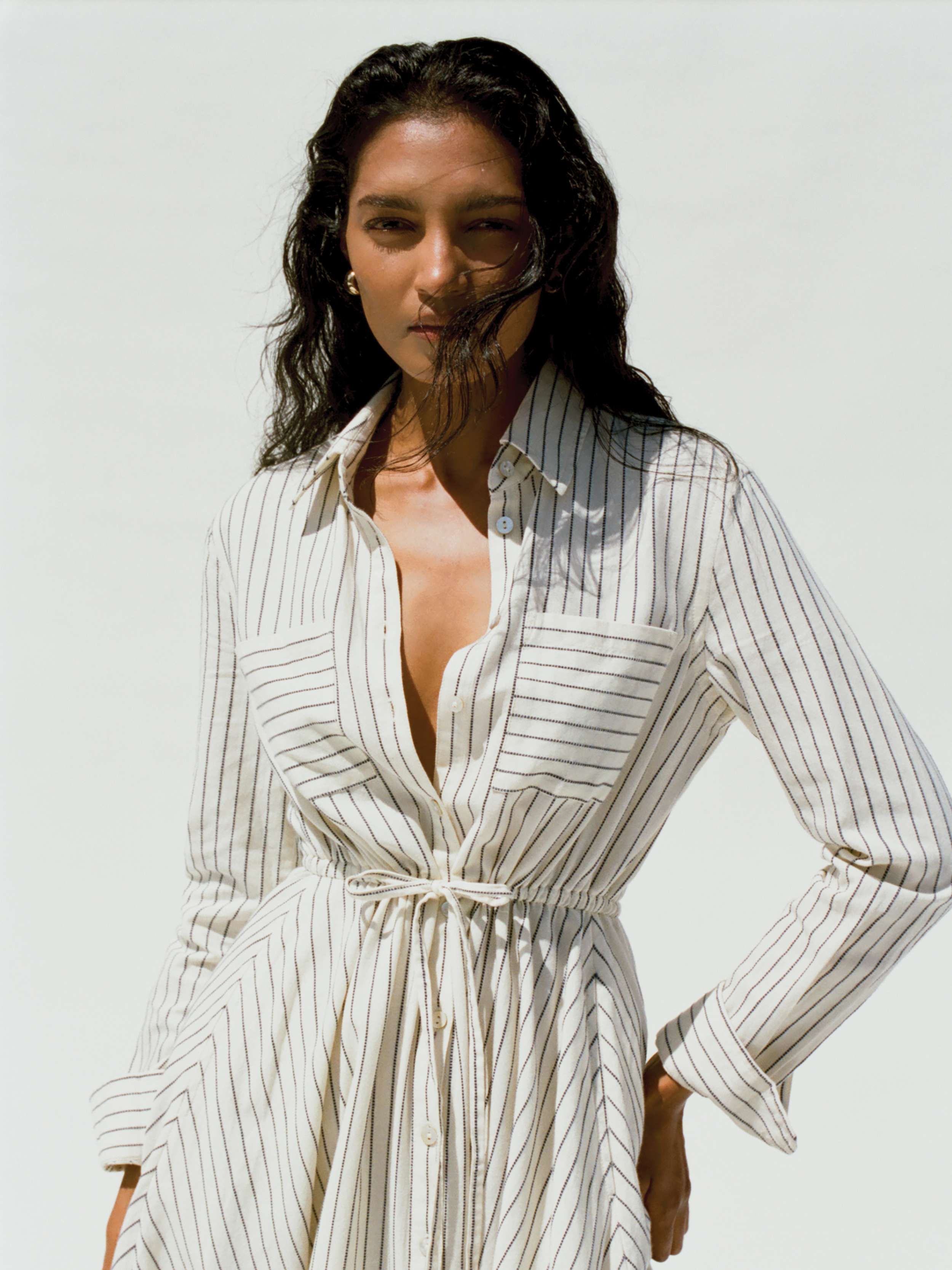Catalina Shirtdress - Ocean Mist Stripe | Faherty Brand