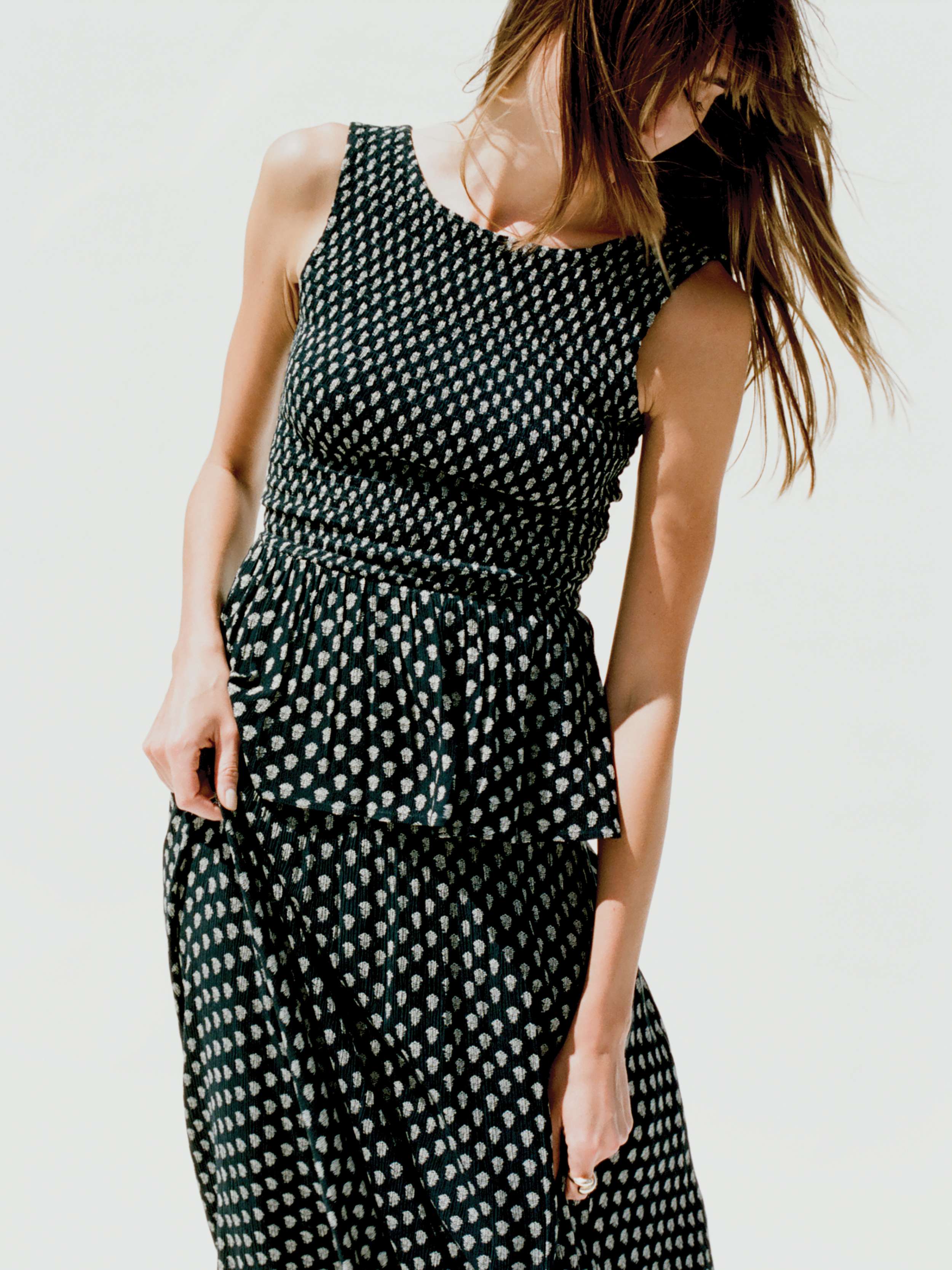 Sophia Smocked Top - Navy Lotus Floral | Faherty Brand