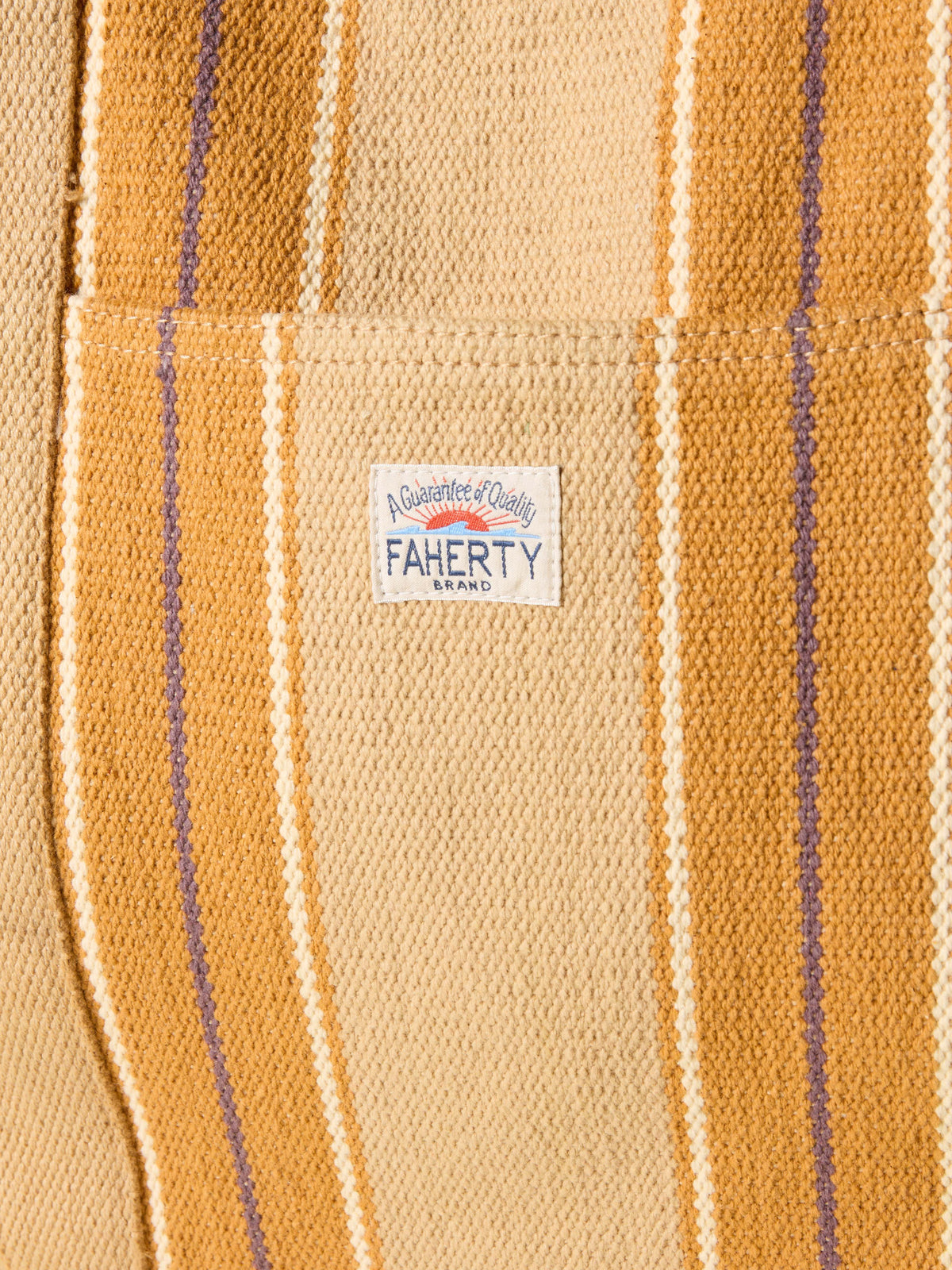 Surf Stripe Beach Tote - Khaki, image 2 of 2