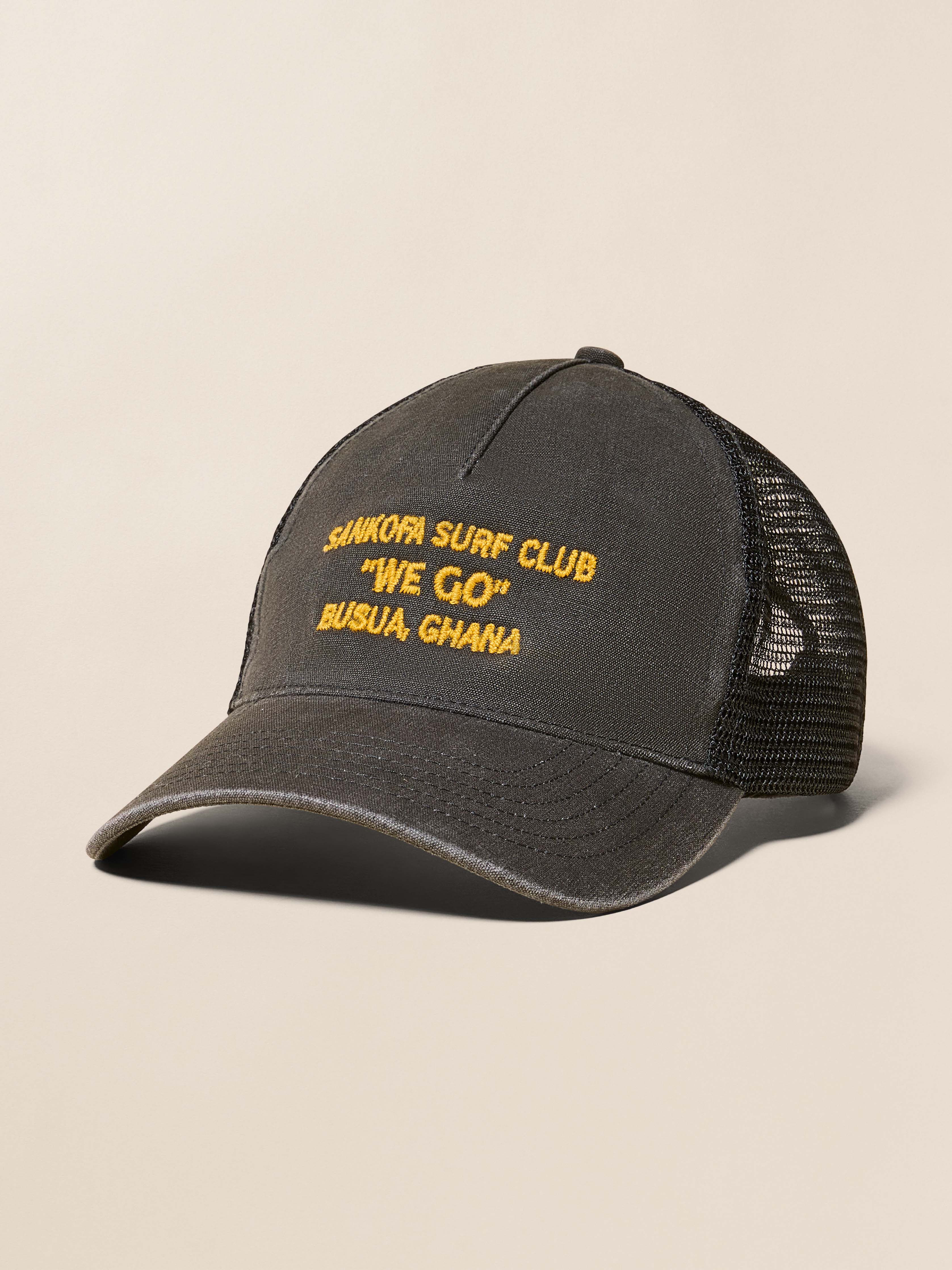 Sankofa Trucker Hat - Mountain Black