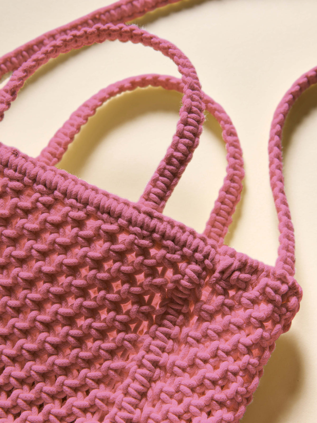 Sunwashed Macrame Crossbody - Ibis Rose, image 2 of 2