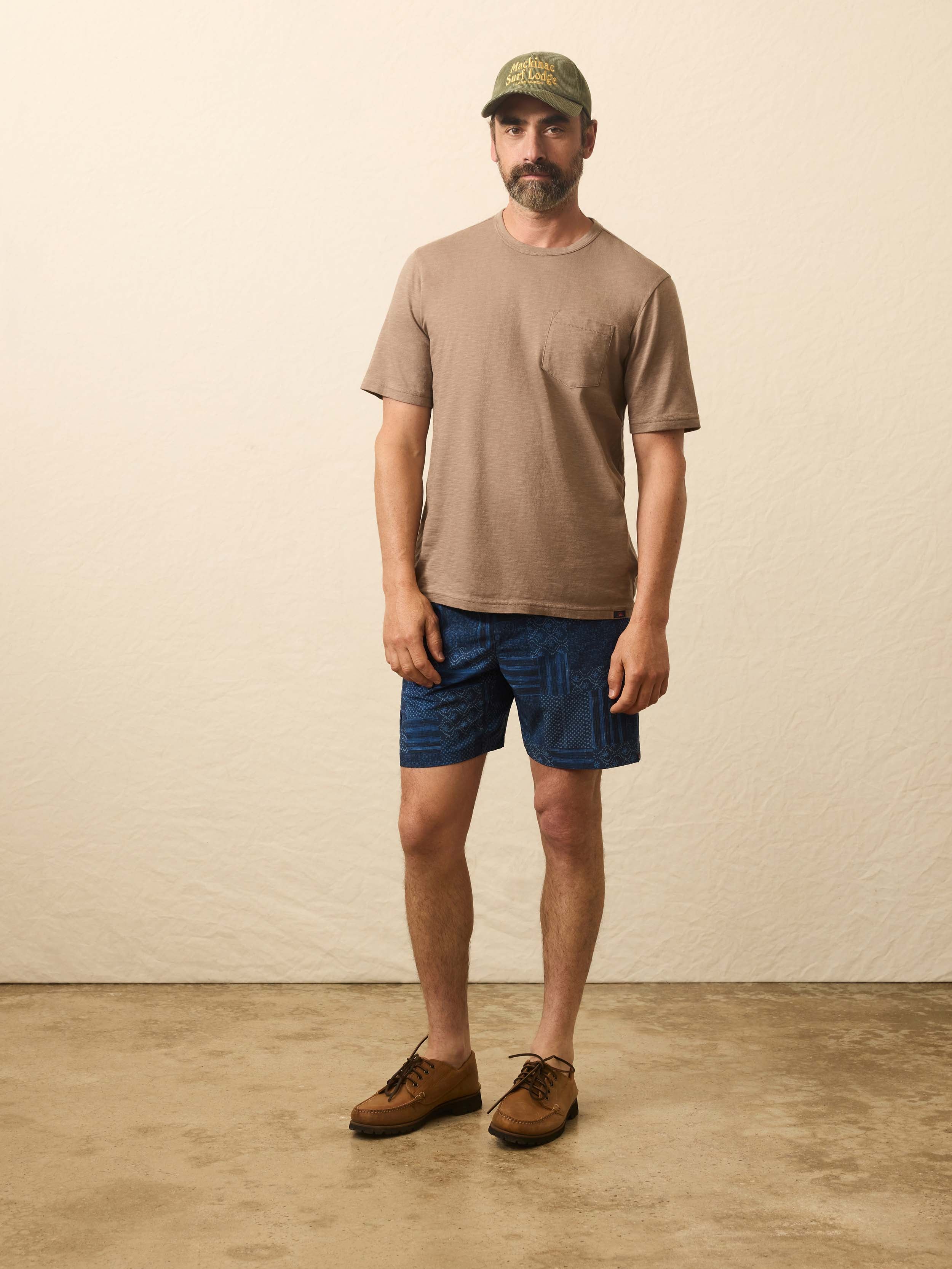 Sunwashed Regenerative Pocket Tee - Walnut Branch | Faherty Brand