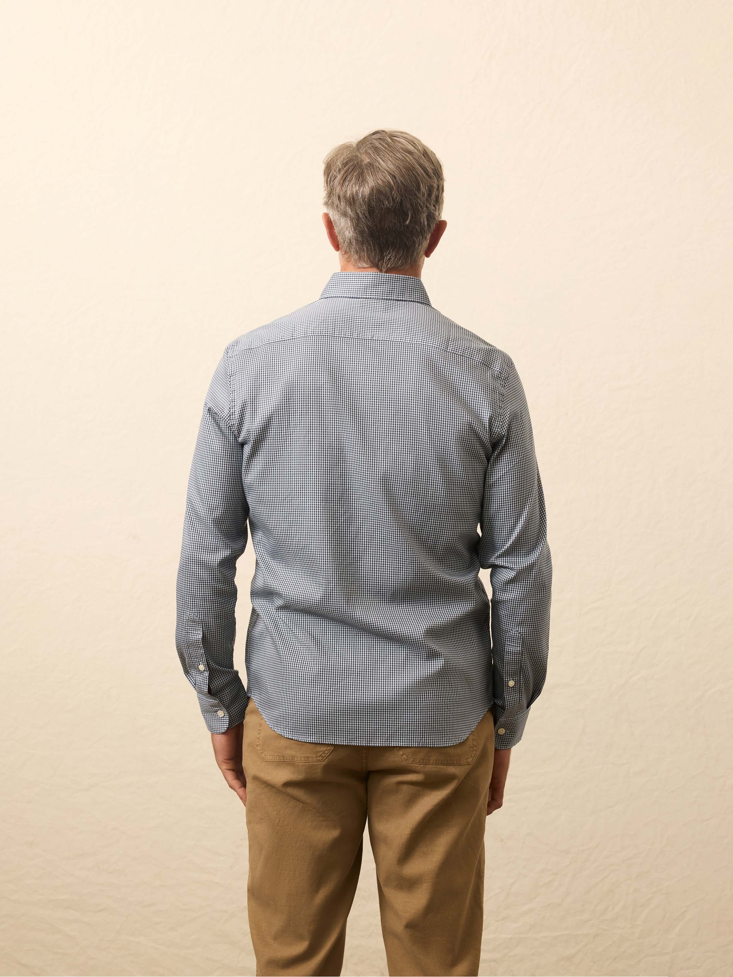 The Movement™ Shirt - Polar Blue Gingham | Faherty Brand