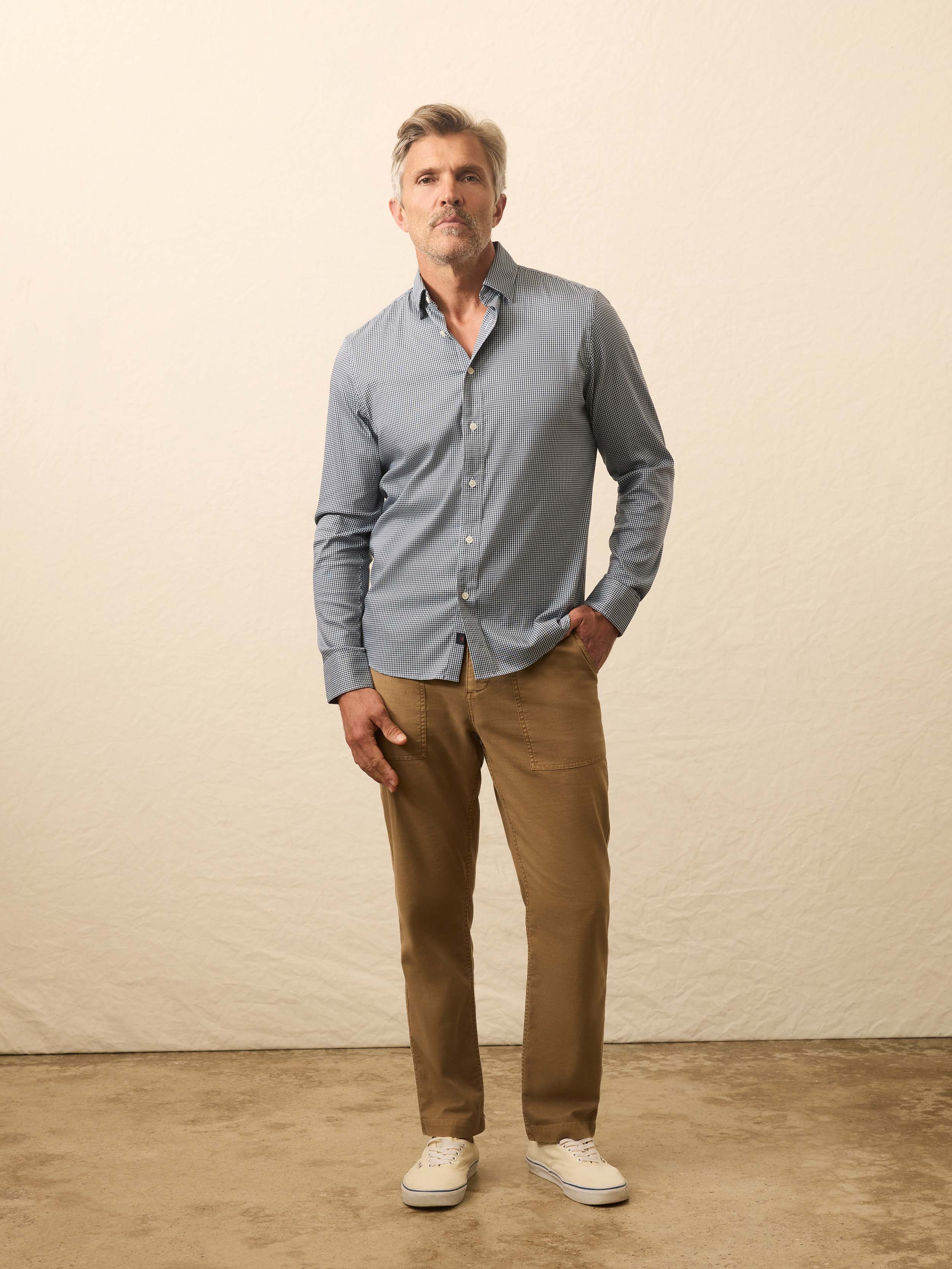 The Movement™ Shirt - Polar Blue Gingham | Faherty Brand