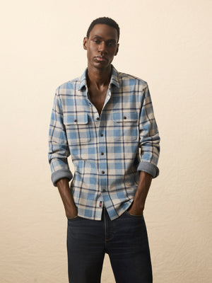 Legend™ Sweater Shirt - Overcast Ocean Plaid
