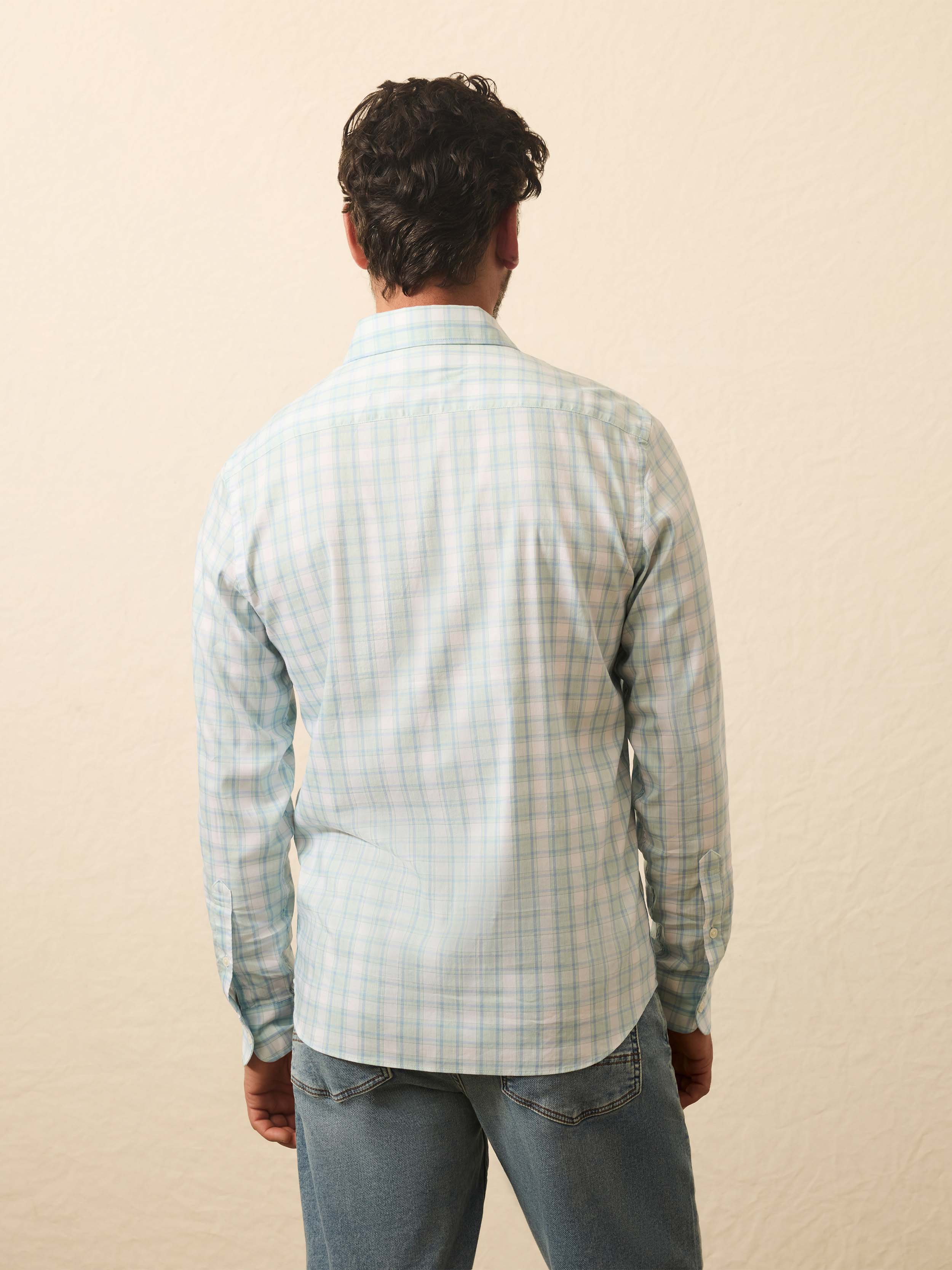 The Movement™ Shirt - Stone Lagoon Plaid | Faherty Brand