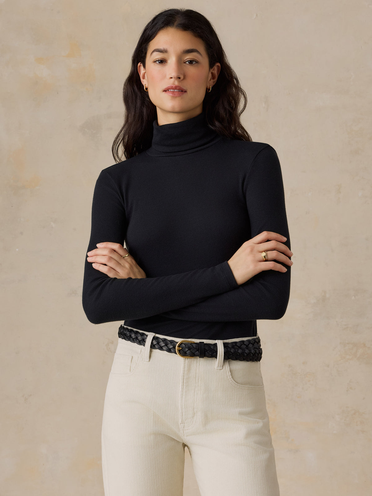 Featherweight Freestyle Turtleneck - Black, image 1 of 6