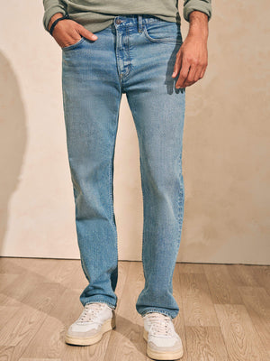 Slim Straight Denim (34") - Sandy Point Wash