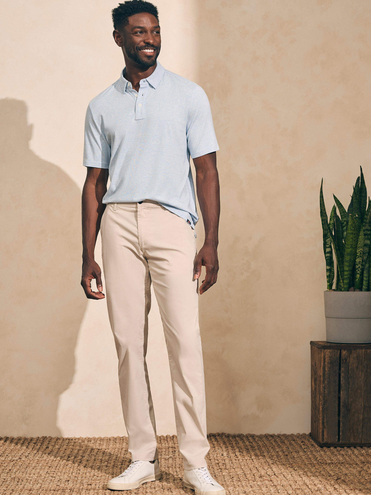 Short-Sleeve Movement Polo - Cardiff Blue Heather, image 4 of 5