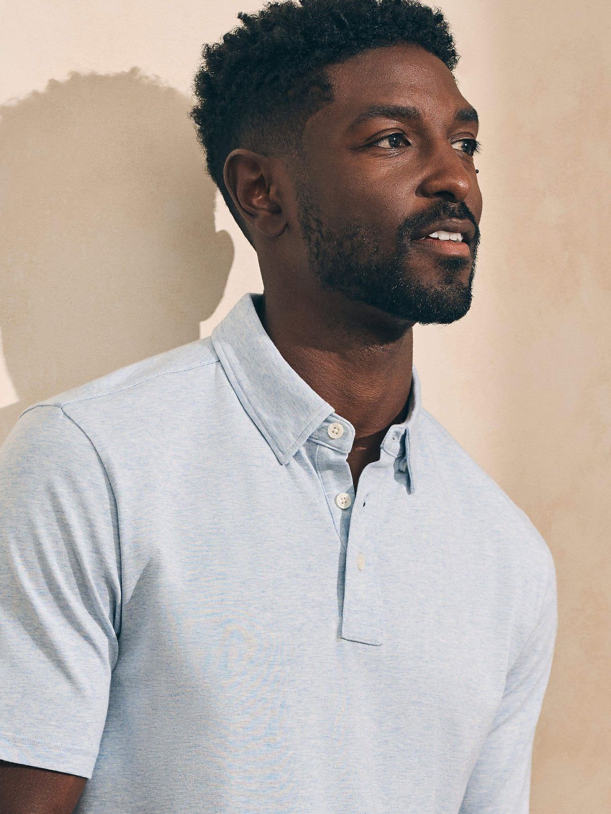 Short-Sleeve Movement Polo - Cardiff Blue Heather, image 3 of 5