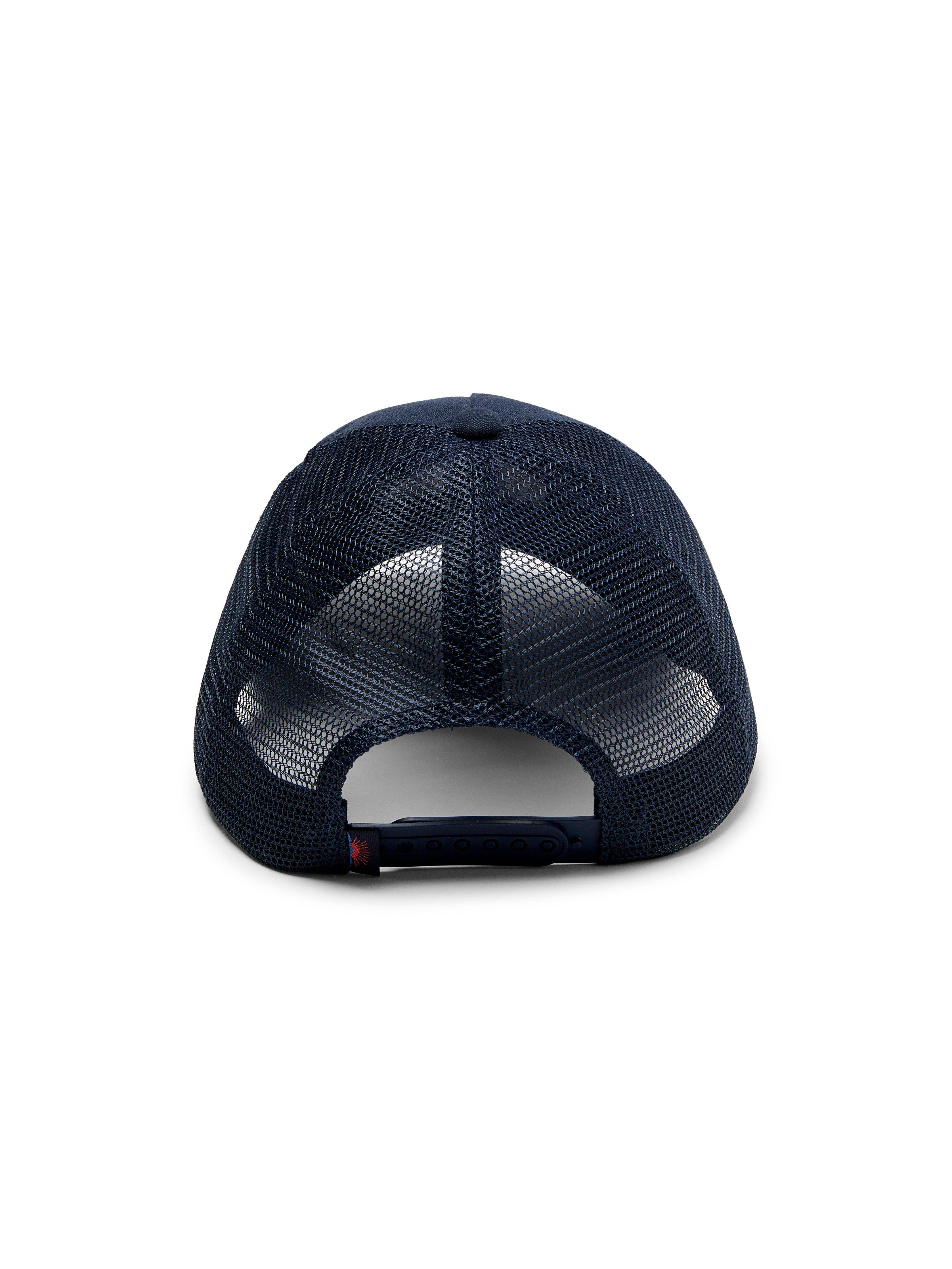 New York Retro Sun And Waves Trucker - Navy Navy | Faherty Brand