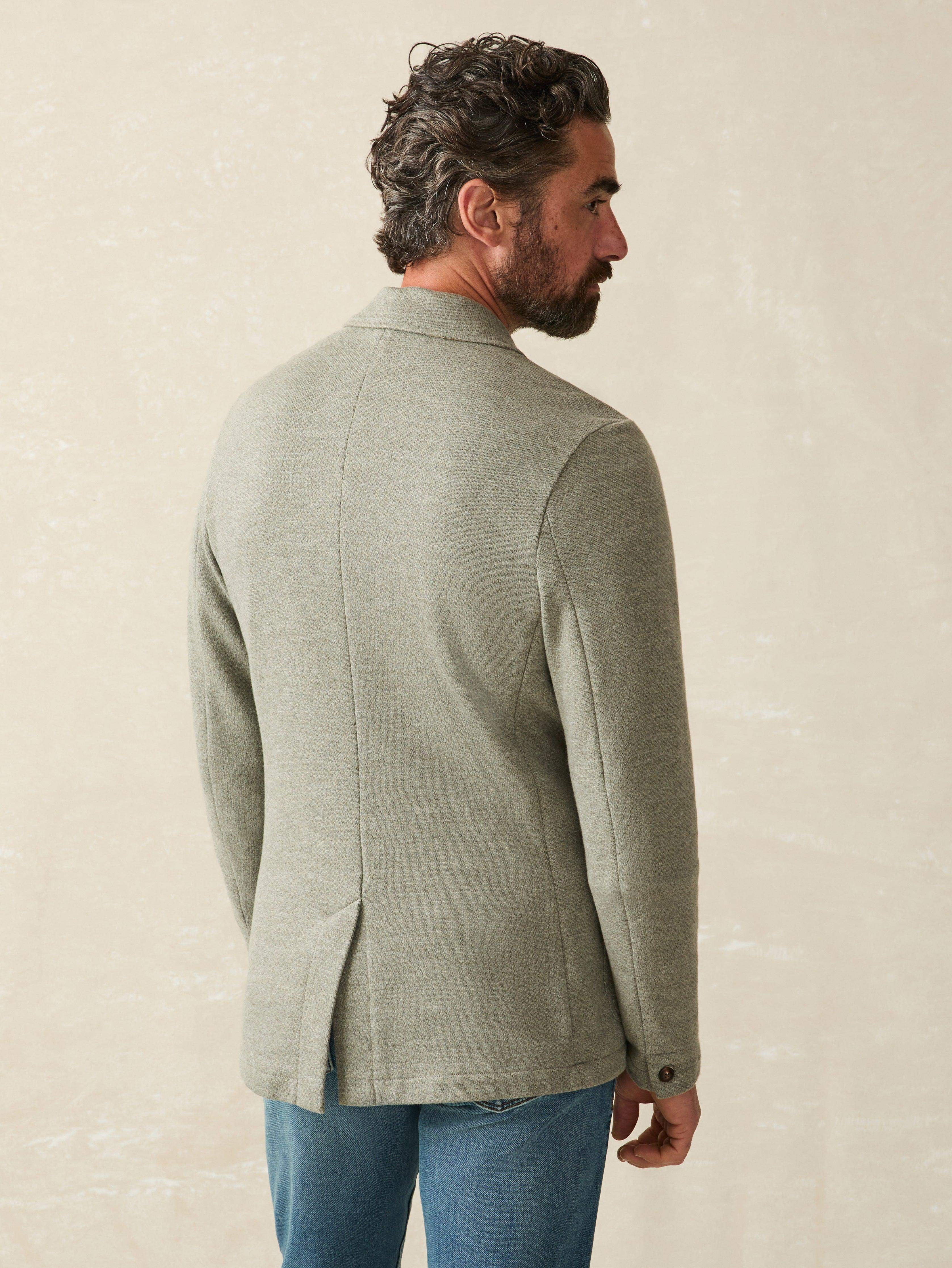 Inlet Knit Blazer - Olive Brush Melange | Faherty Brand
