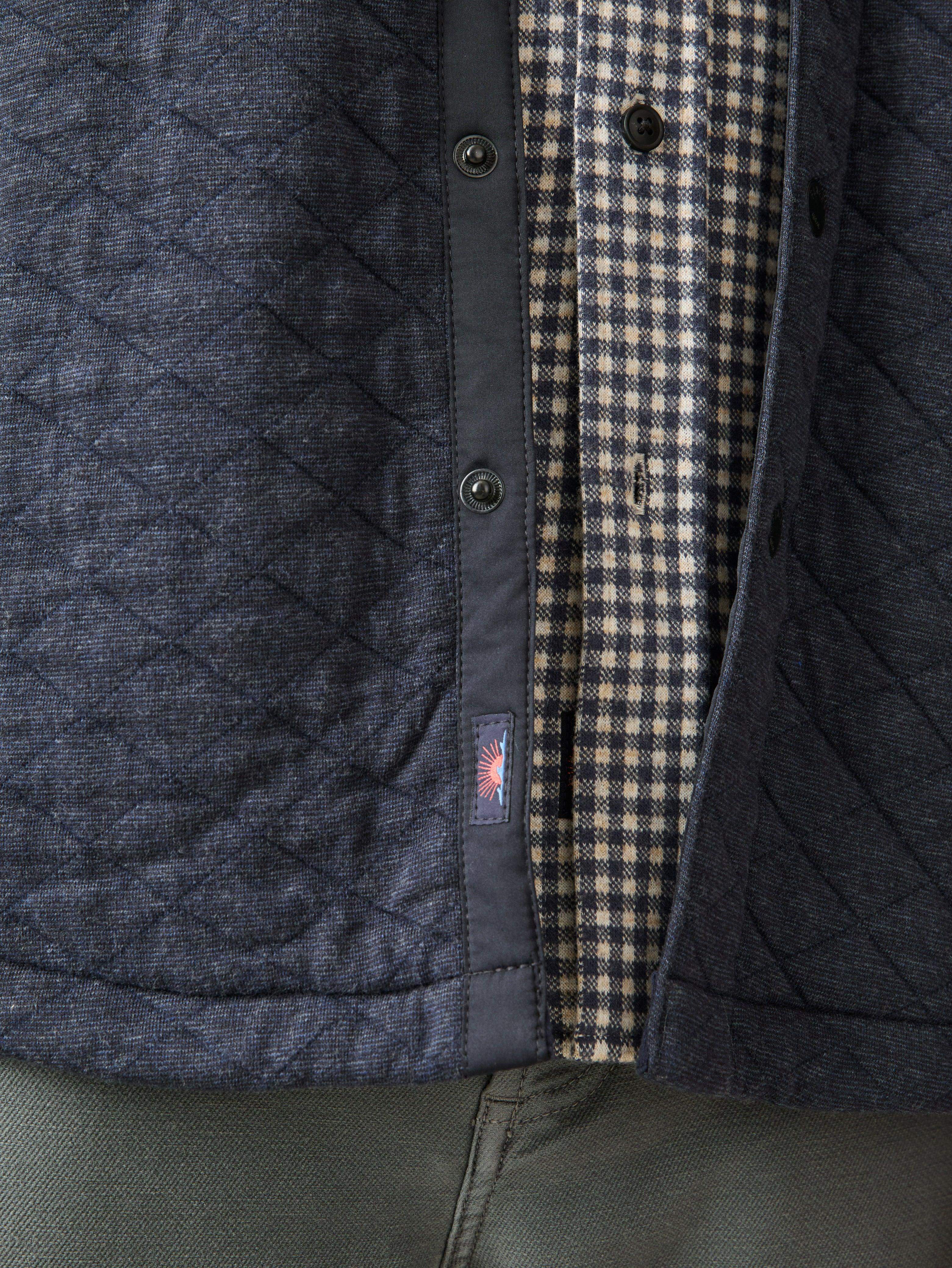Epic Quilted Fleece CPO - Navy Melange | Faherty Brand