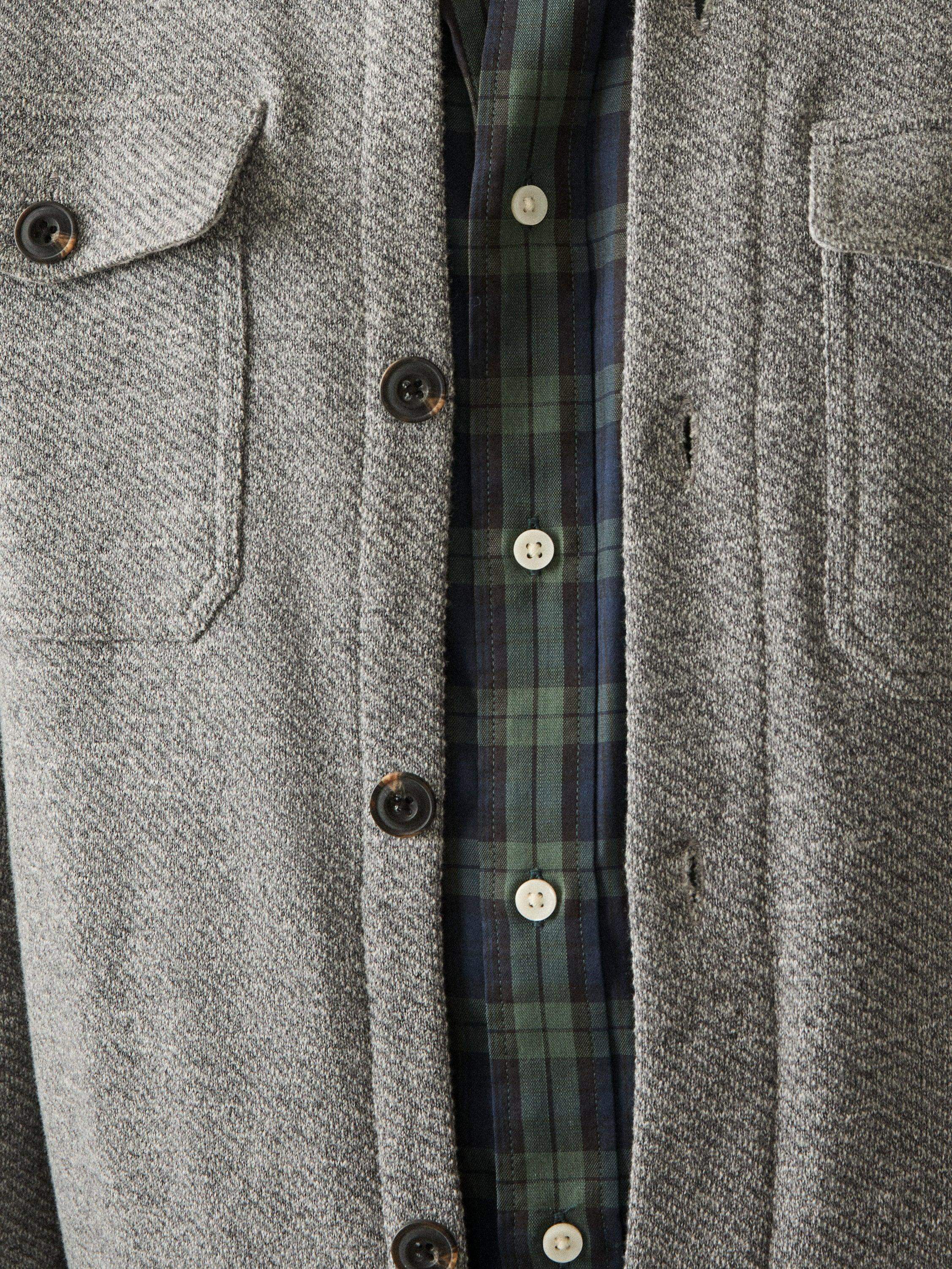 Inlet Knit CPO - Medium Grey Melange | Faherty Brand