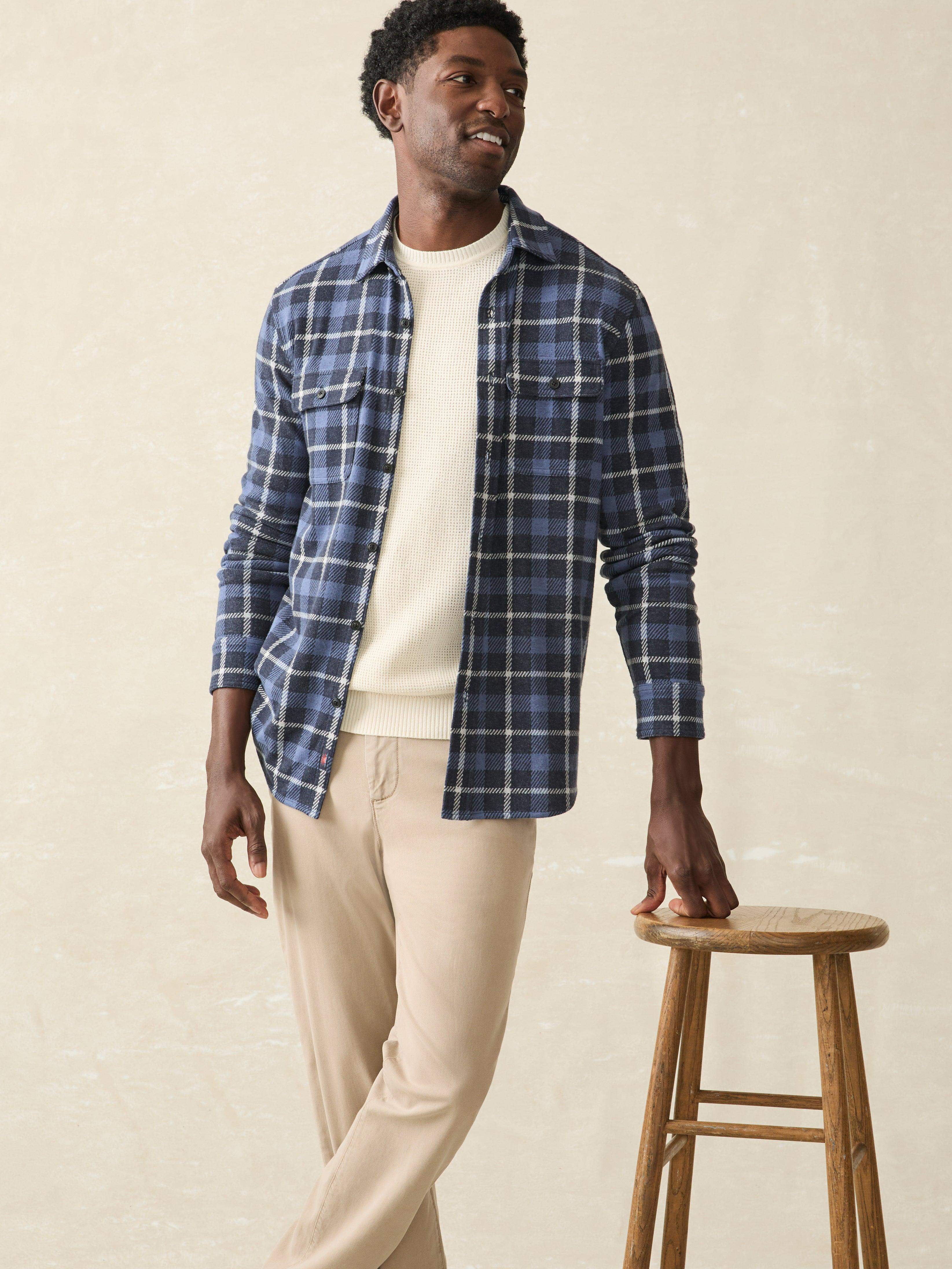 Legend™ Sweater Shirt - Blue Winds Plaid | Faherty Brand