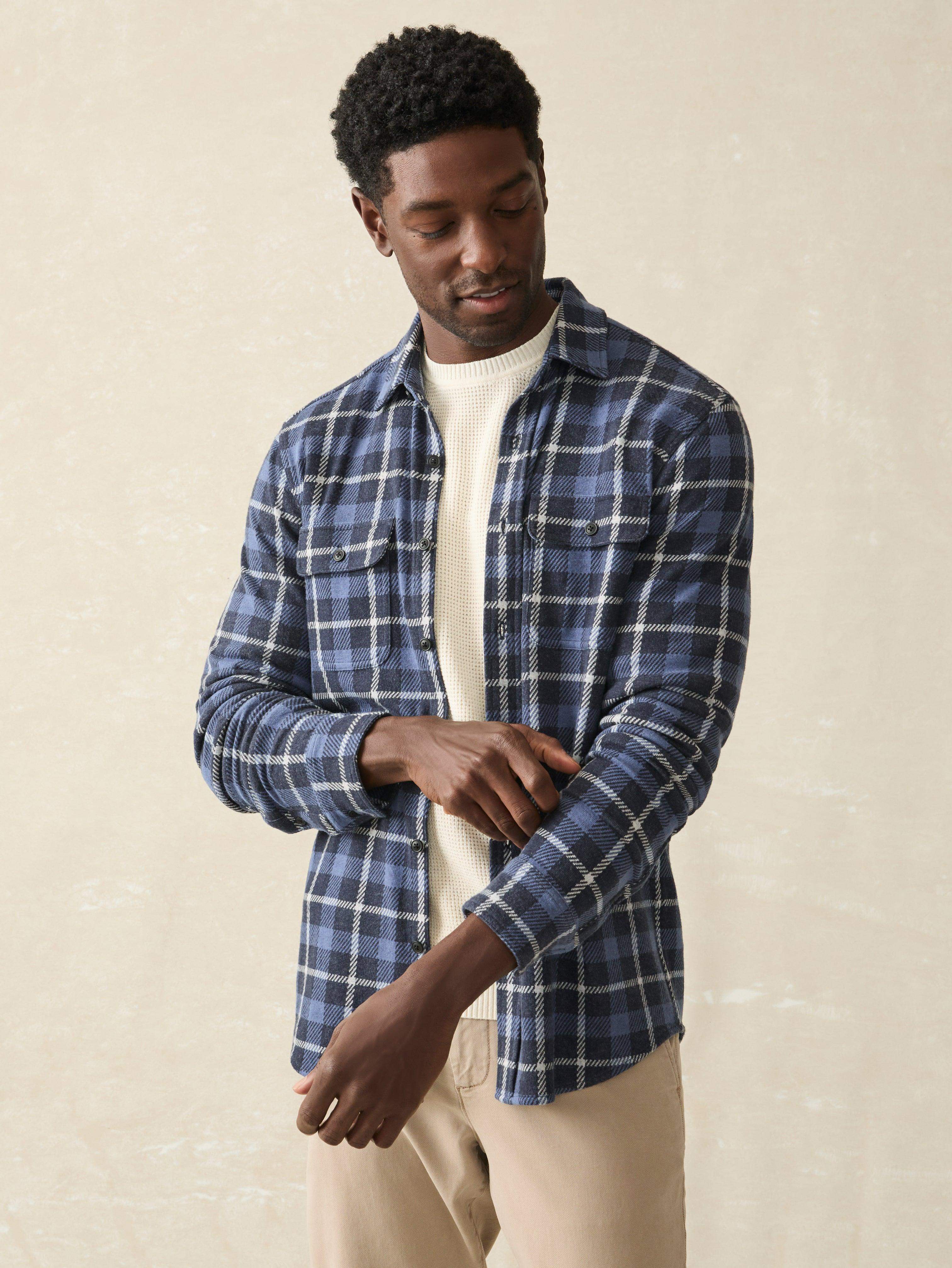 Legend™ Sweater Shirt - Blue Winds Plaid | Faherty Brand