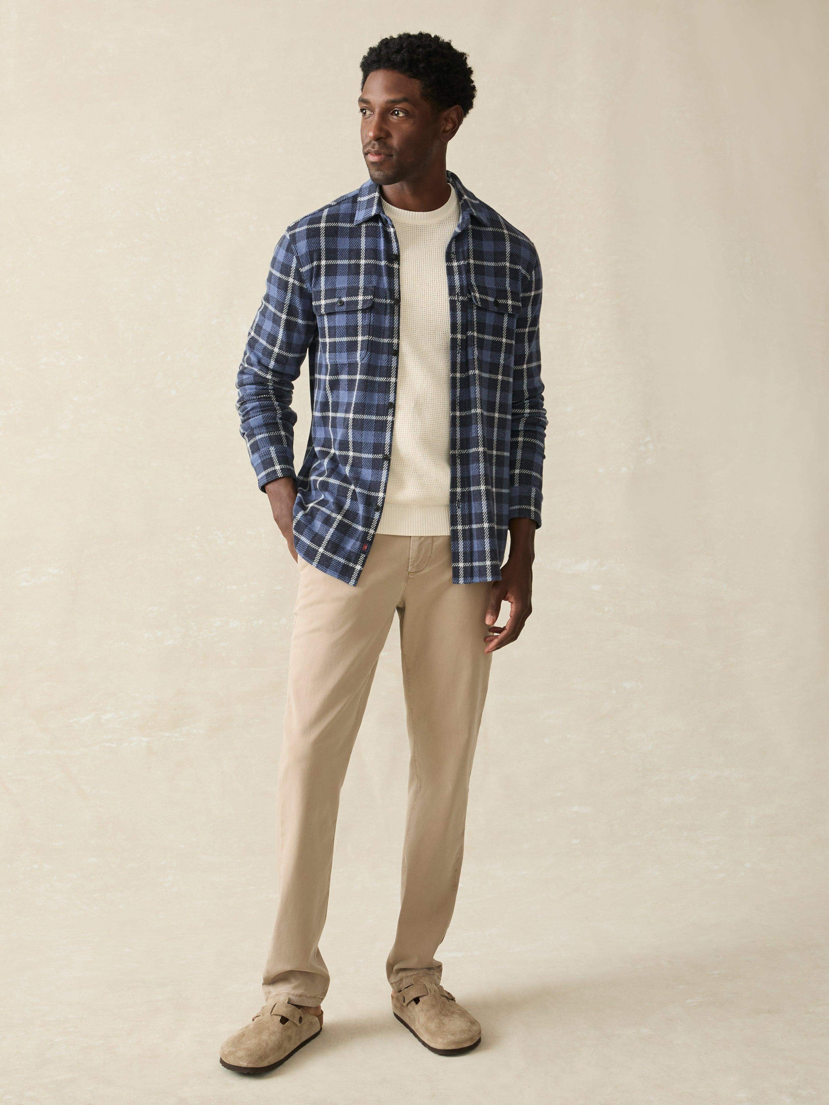Legend™ Sweater Shirt - Blue Winds Plaid | Faherty Brand