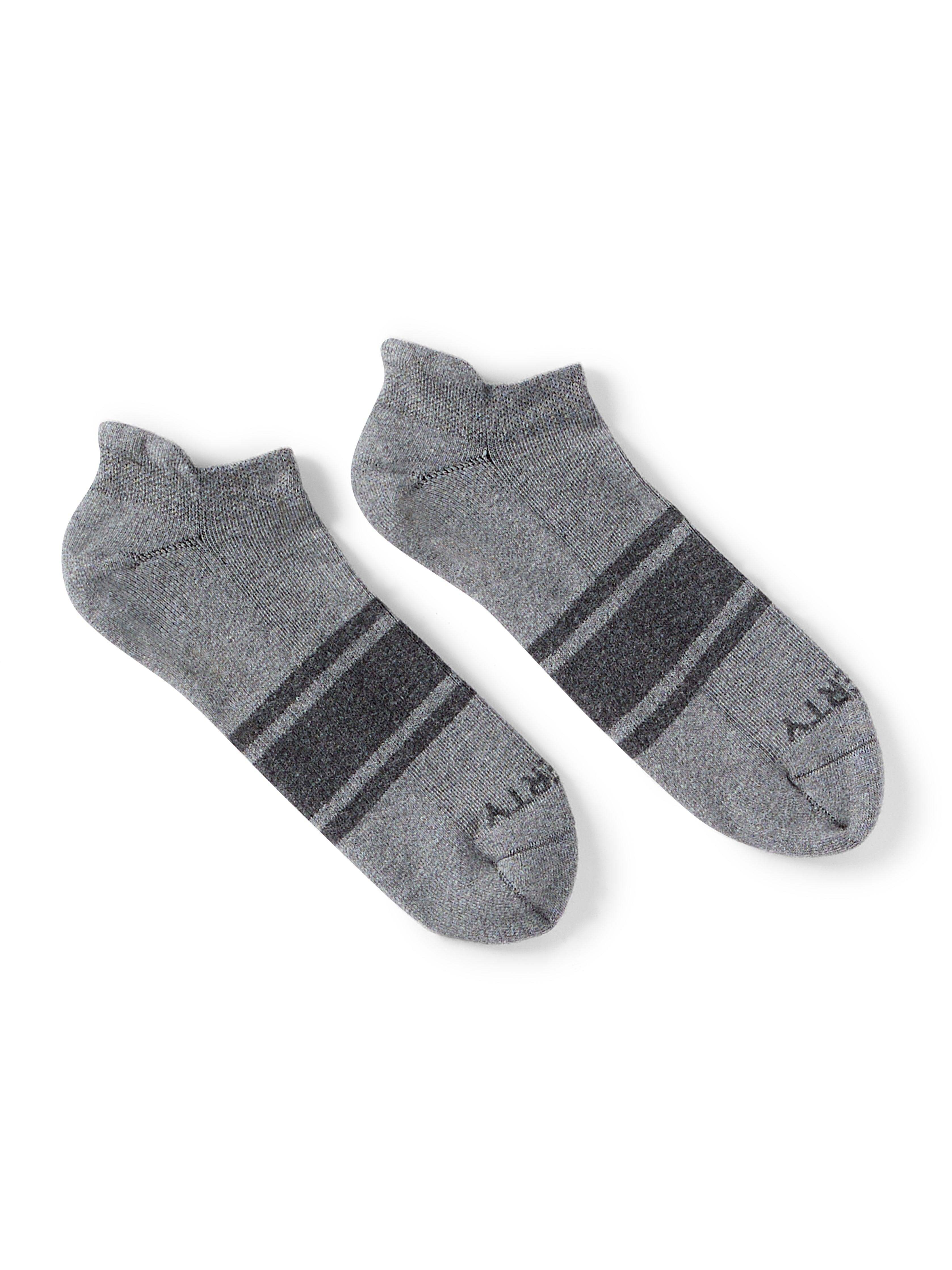 Surf Stripe Ankle Sock - Heather Grey | Faherty Brand