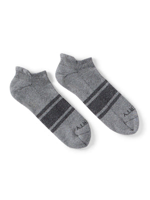 Surf Stripe Ankle Sock - Heather Grey