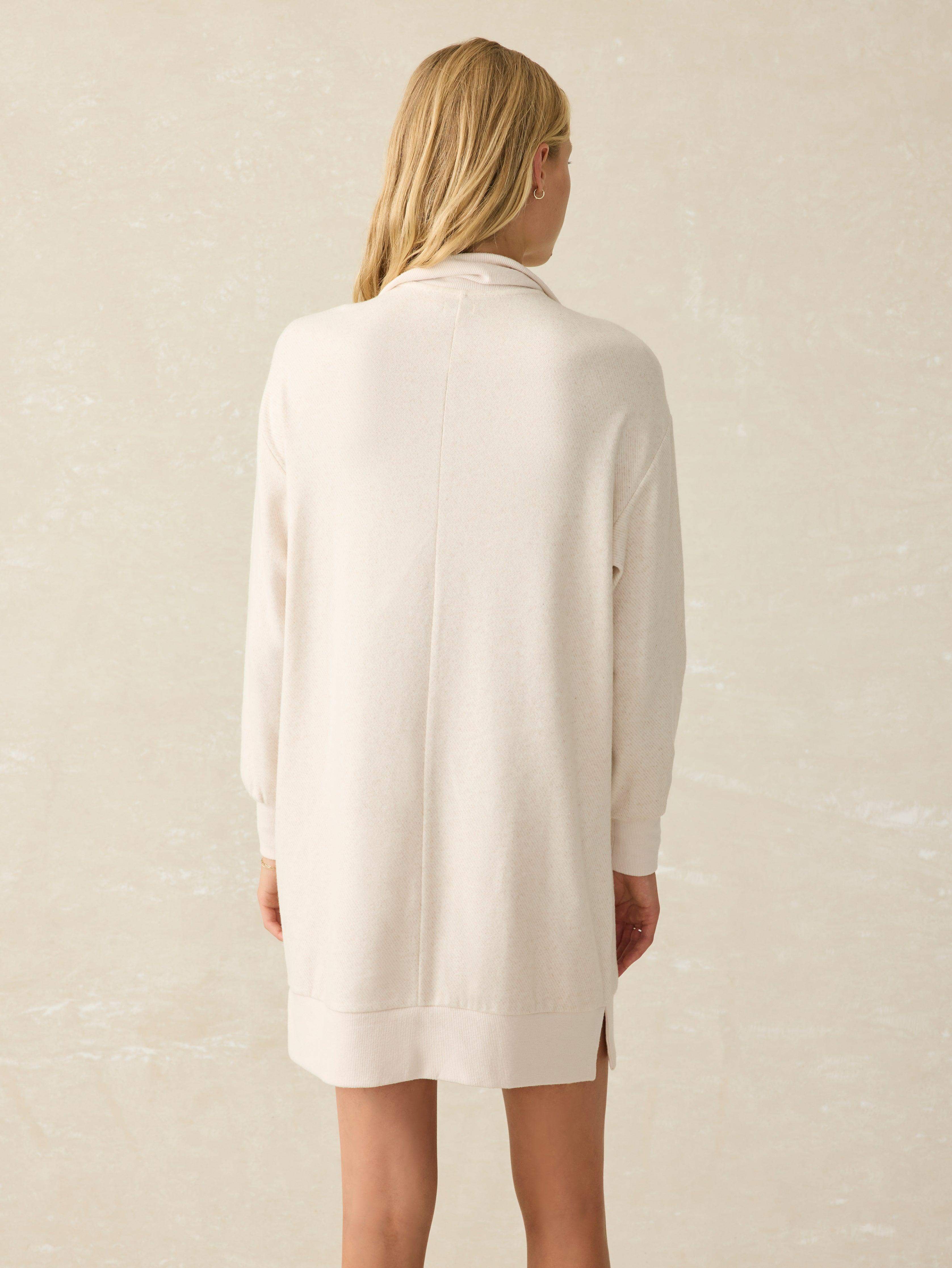 Legend Quarter Zip Dress - Off White | Faherty Brand