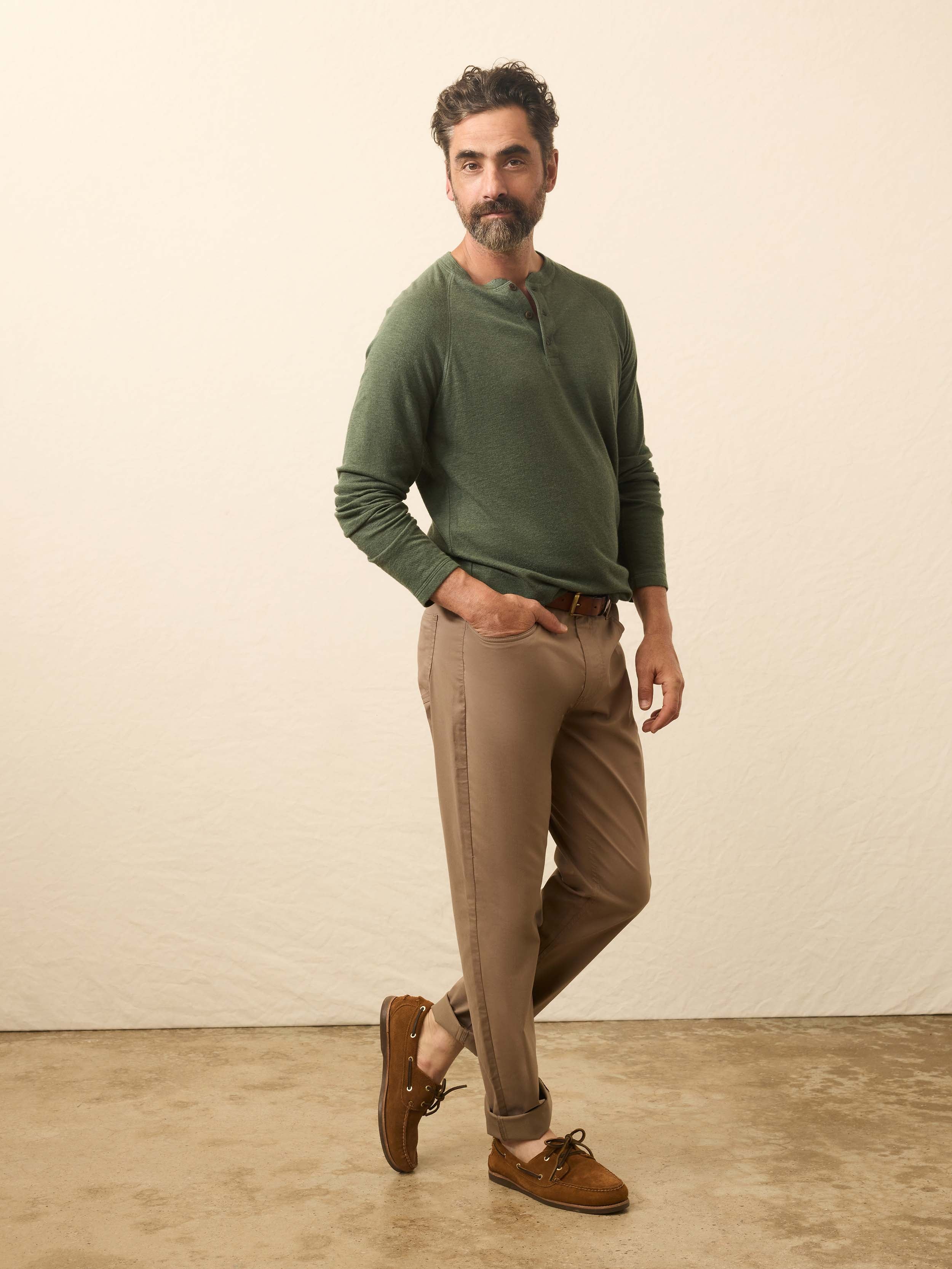 Movement™ 5-Pocket Pant - Walnut Branch | Faherty Brand