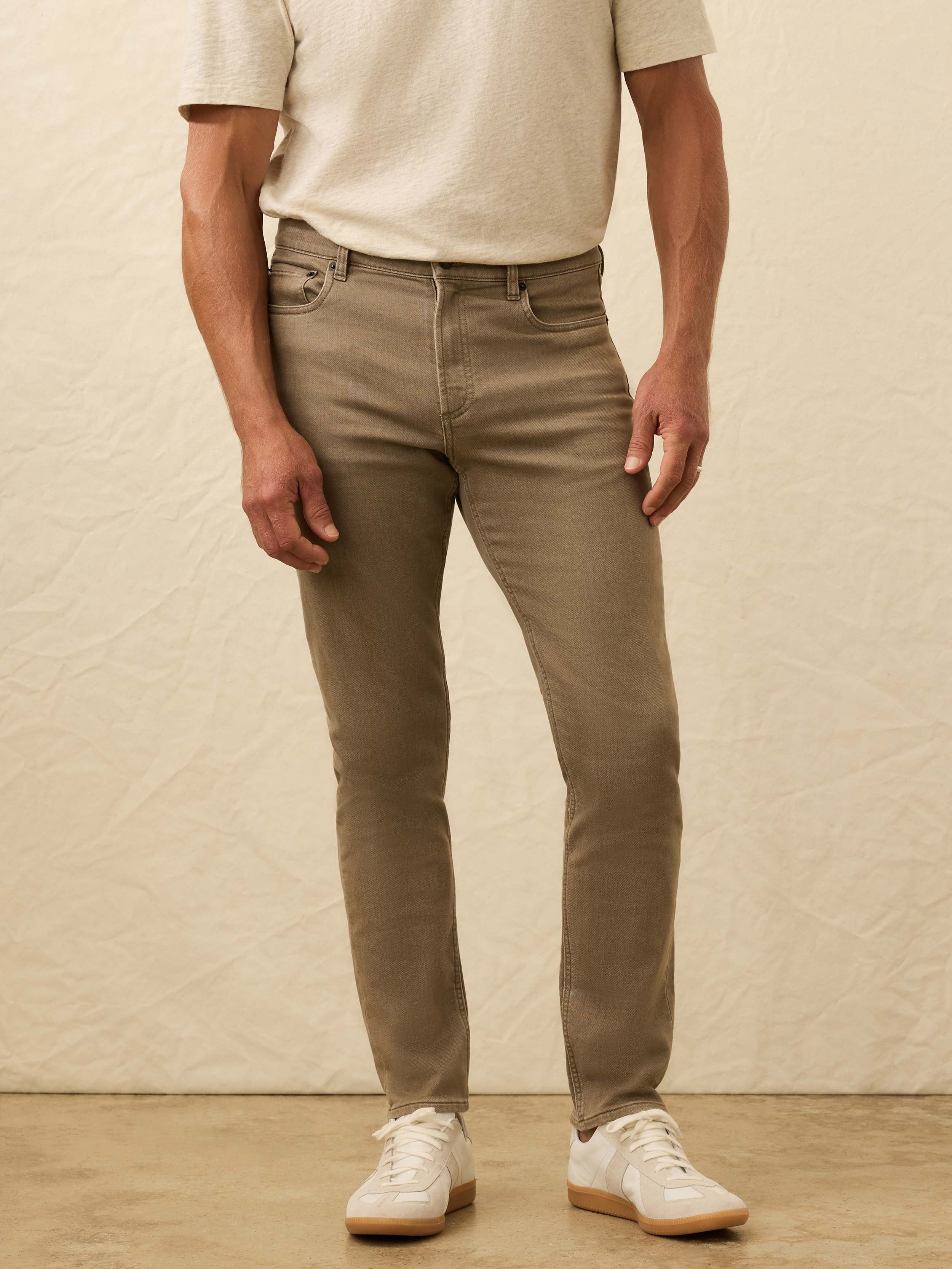 Stretch Terry 5-Pocket Pant - Dark Rye