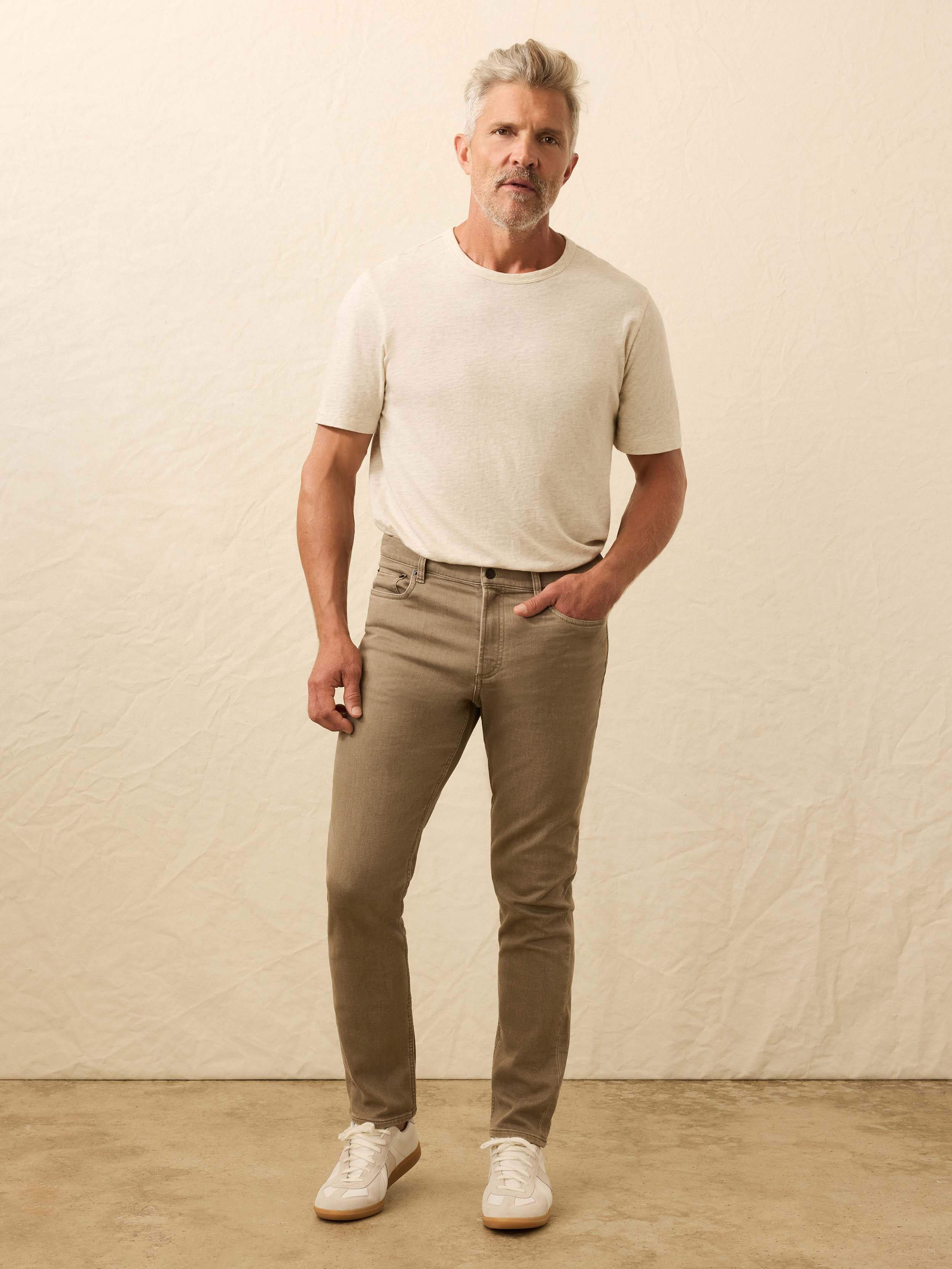 Stretch Terry 5-Pocket Pant - Dark Rye