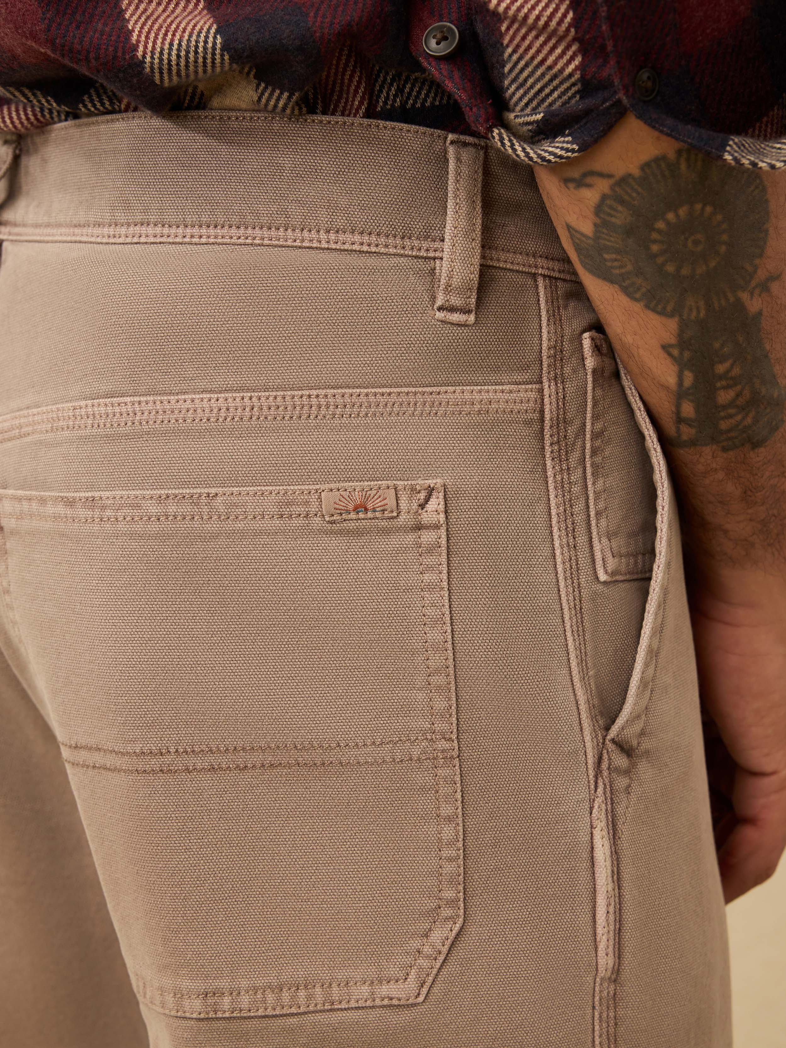 Sunwashed Canvas Utility Pant - Dark Rye | Faherty Brand
