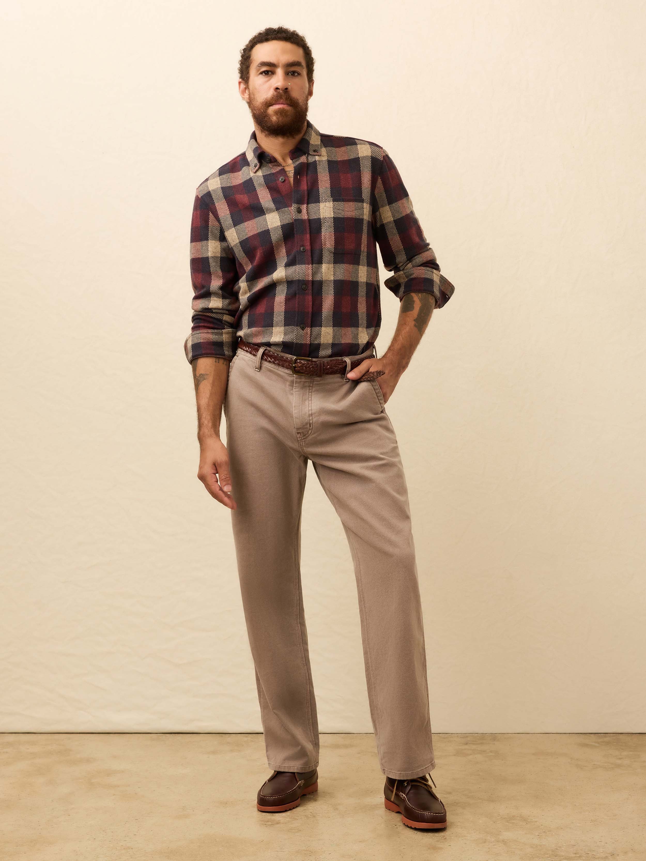 Sunwashed Canvas Utility Pant - Dark Rye | Faherty Brand