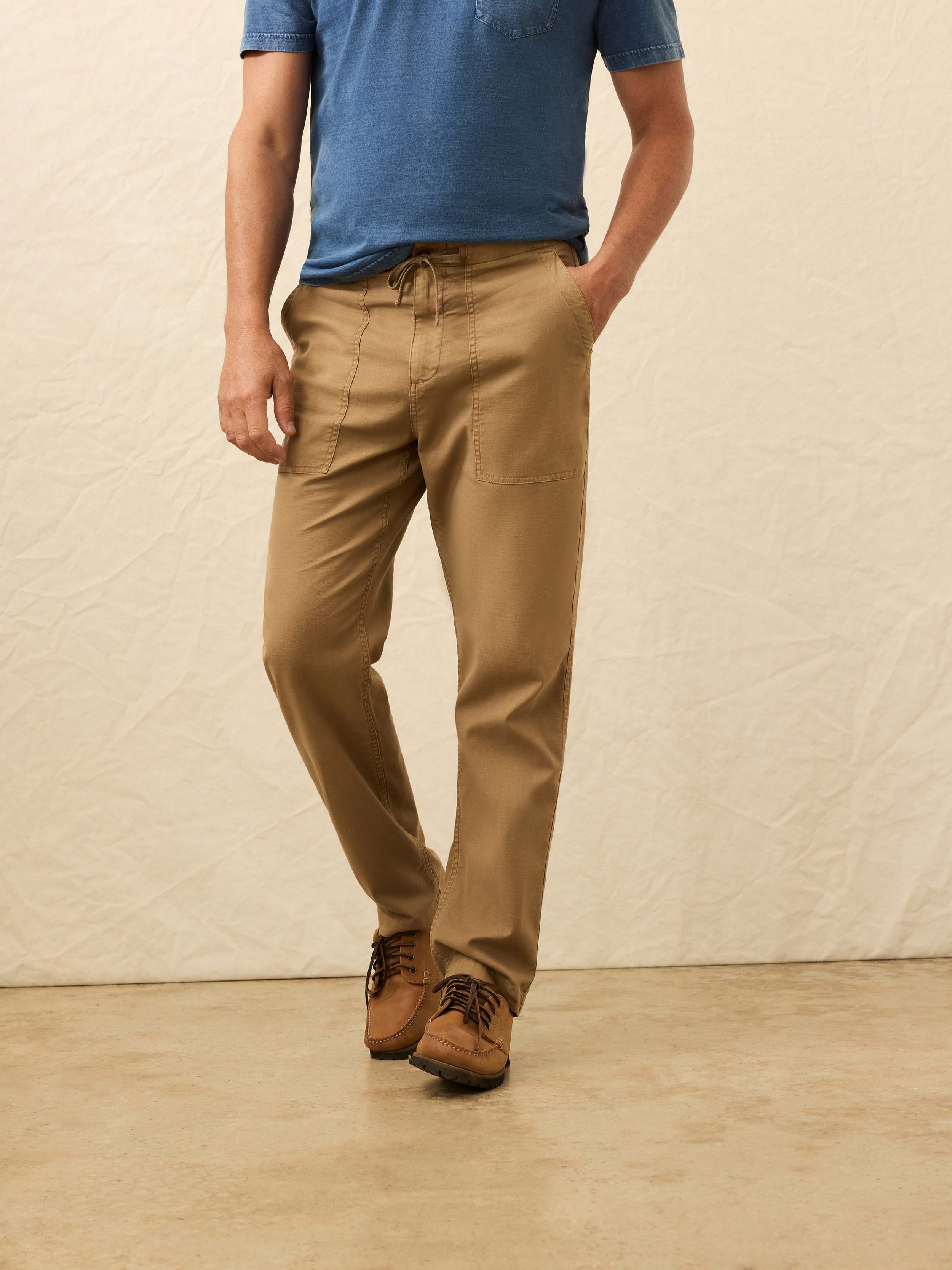 Dune Utility Pant - Wood Bark | Faherty Brand