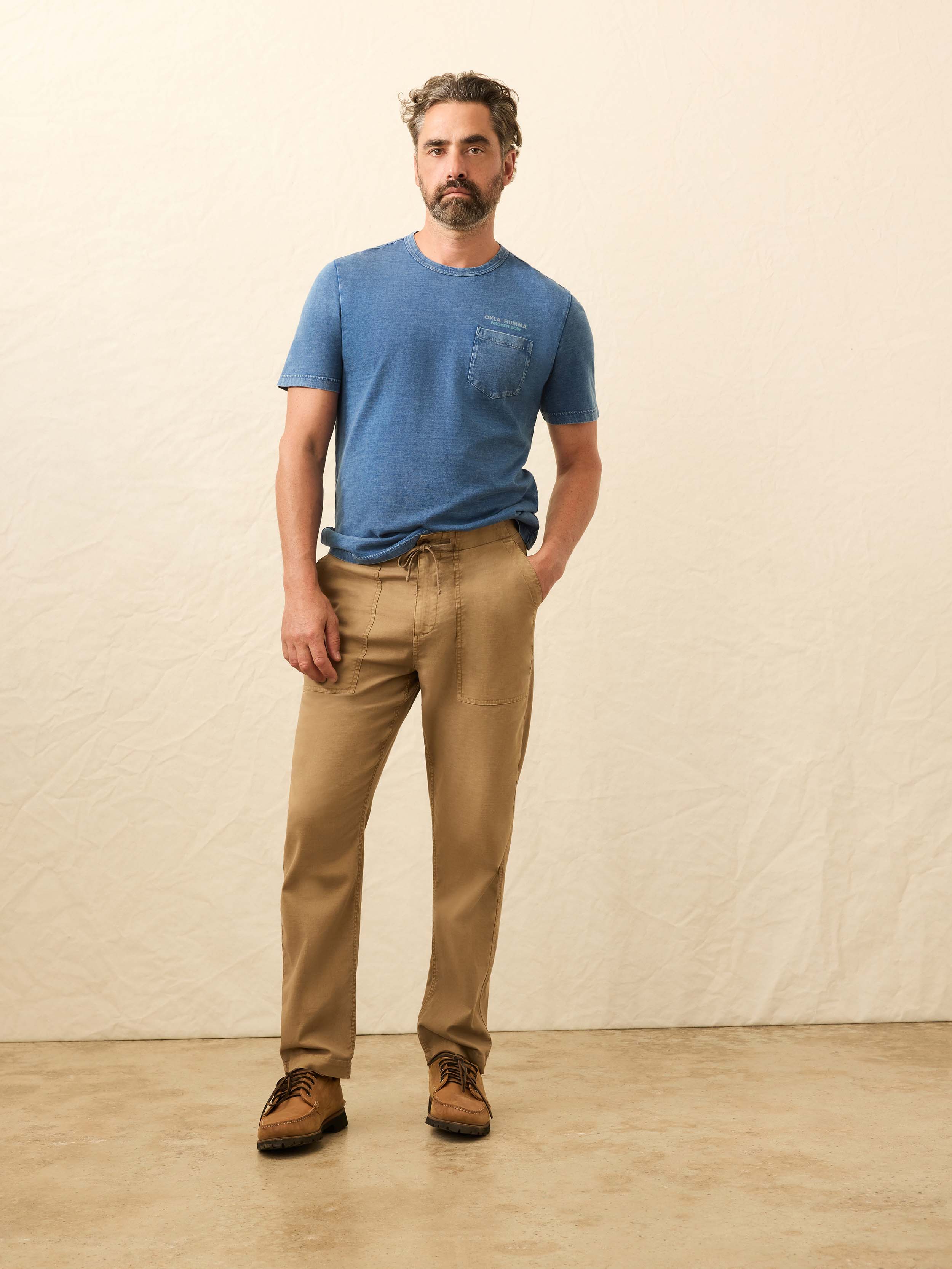 Dune Utility Pant - Wood Bark | Faherty Brand