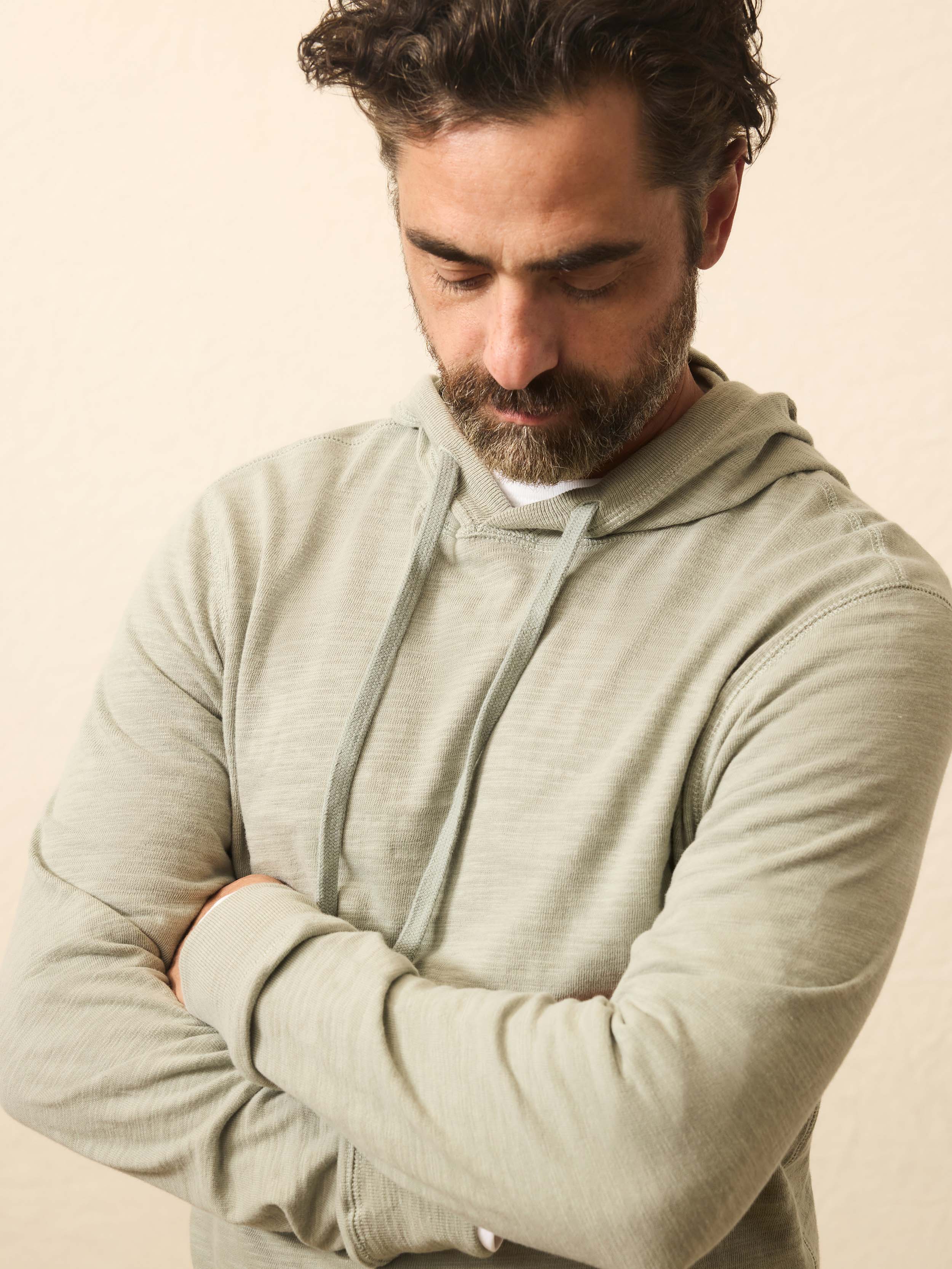 Sunwashed Organic Hoodie - Coastal Sage | Faherty Brand