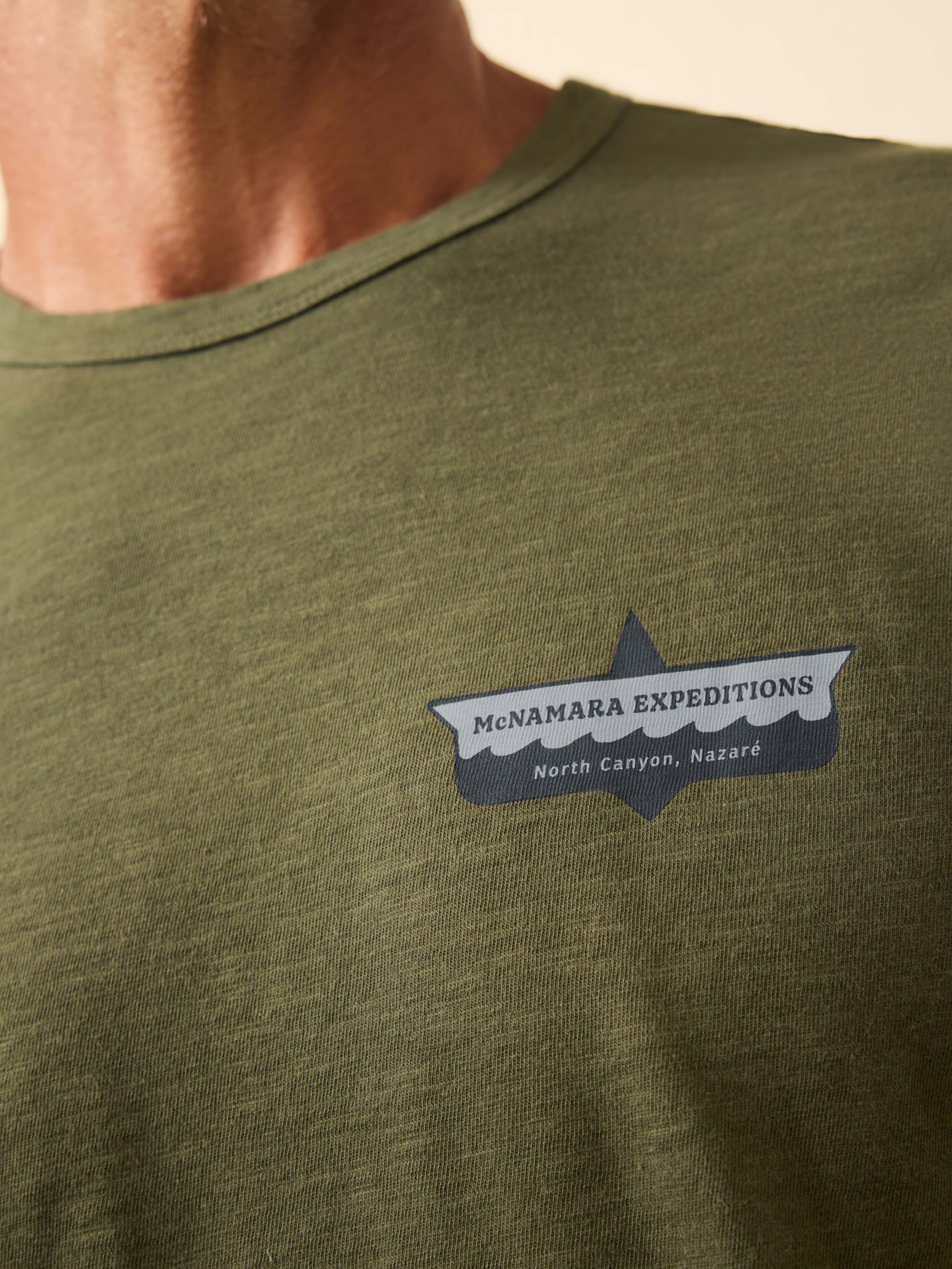 Nazare Sunwashed Tee - Fall Evergreen | Faherty Brand