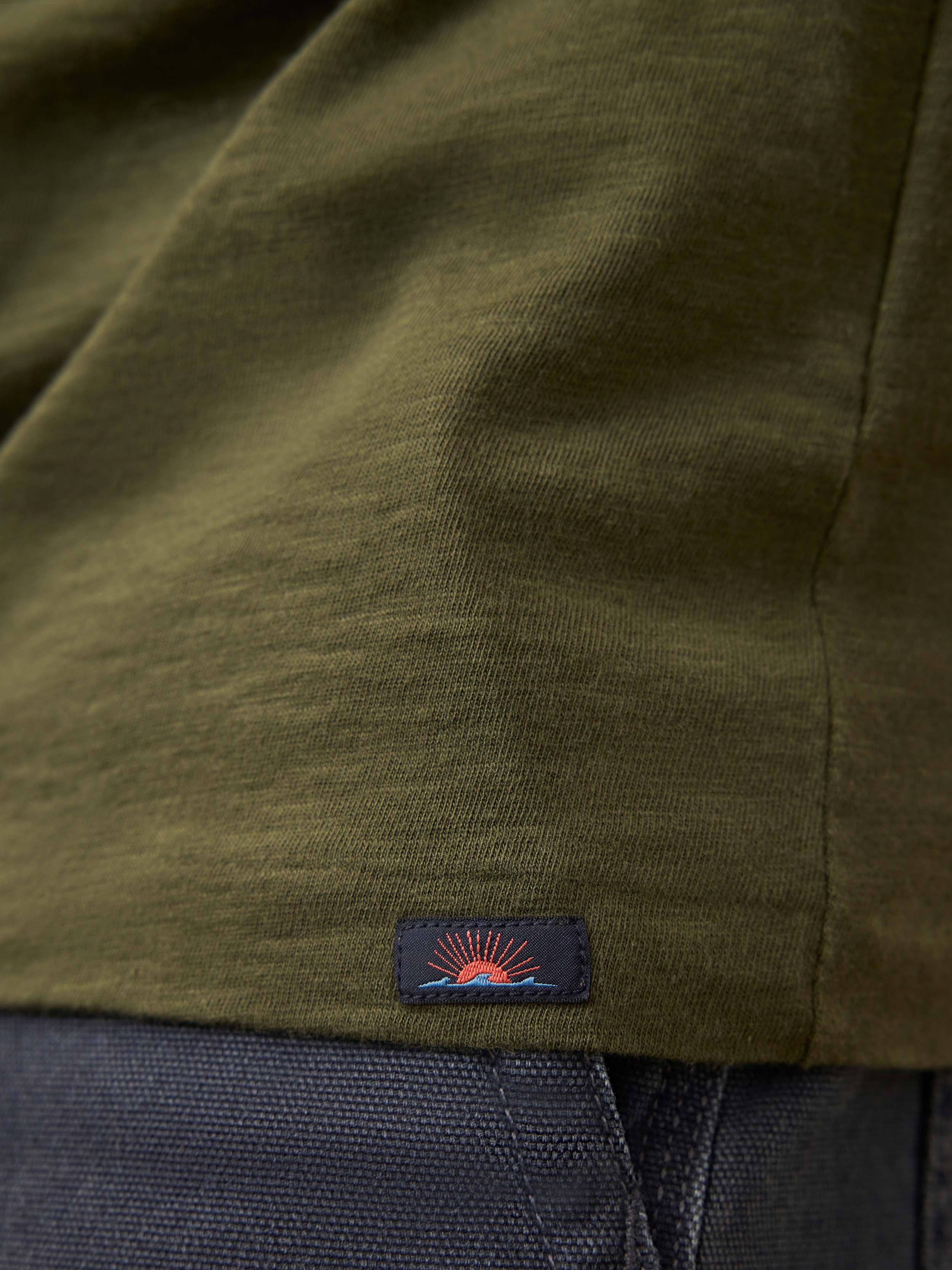 Nazare Sunwashed Tee - Fall Evergreen | Faherty Brand
