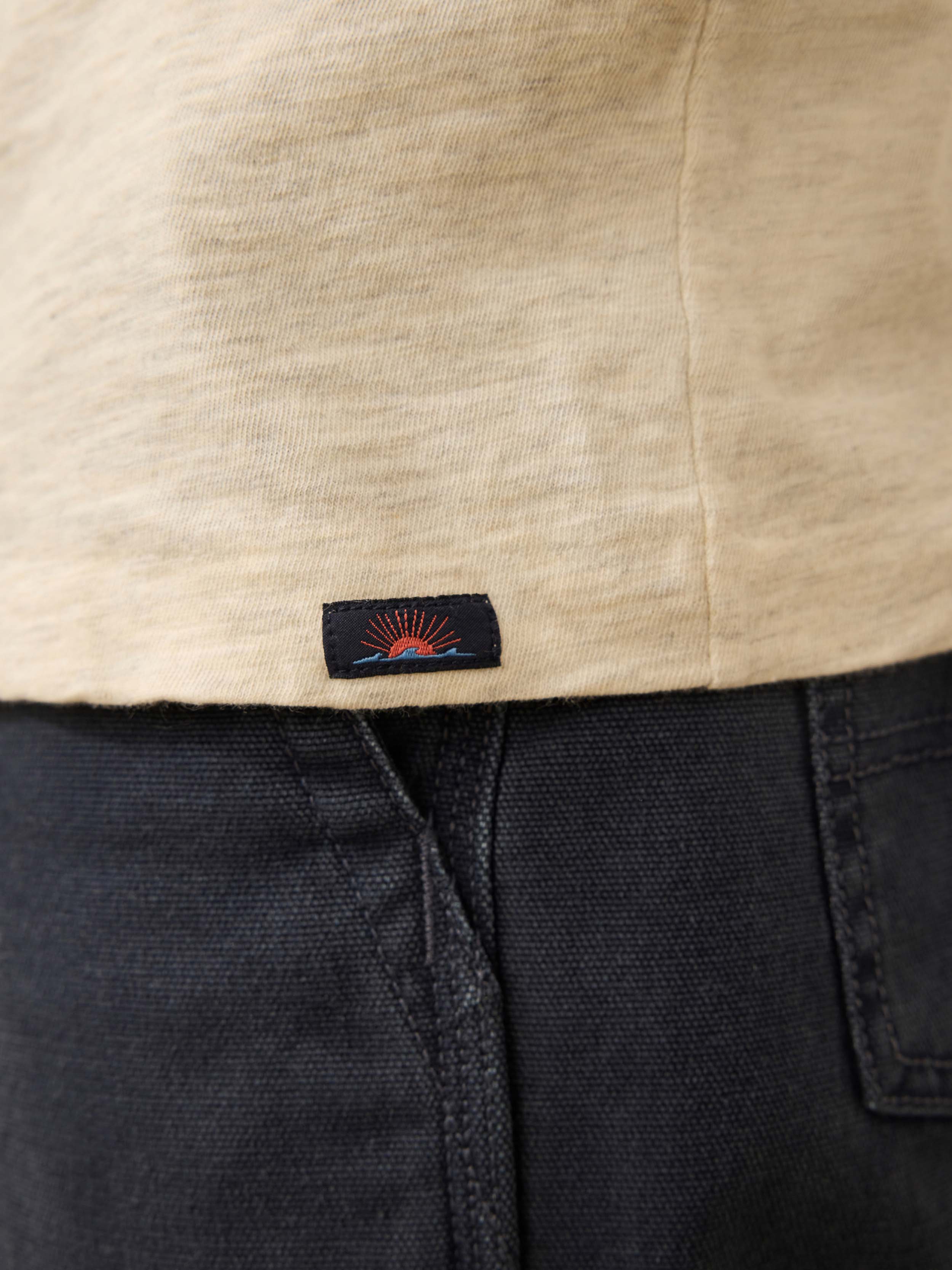 Nazare Sunwashed Tee - Island Dune Heather | Faherty Brand