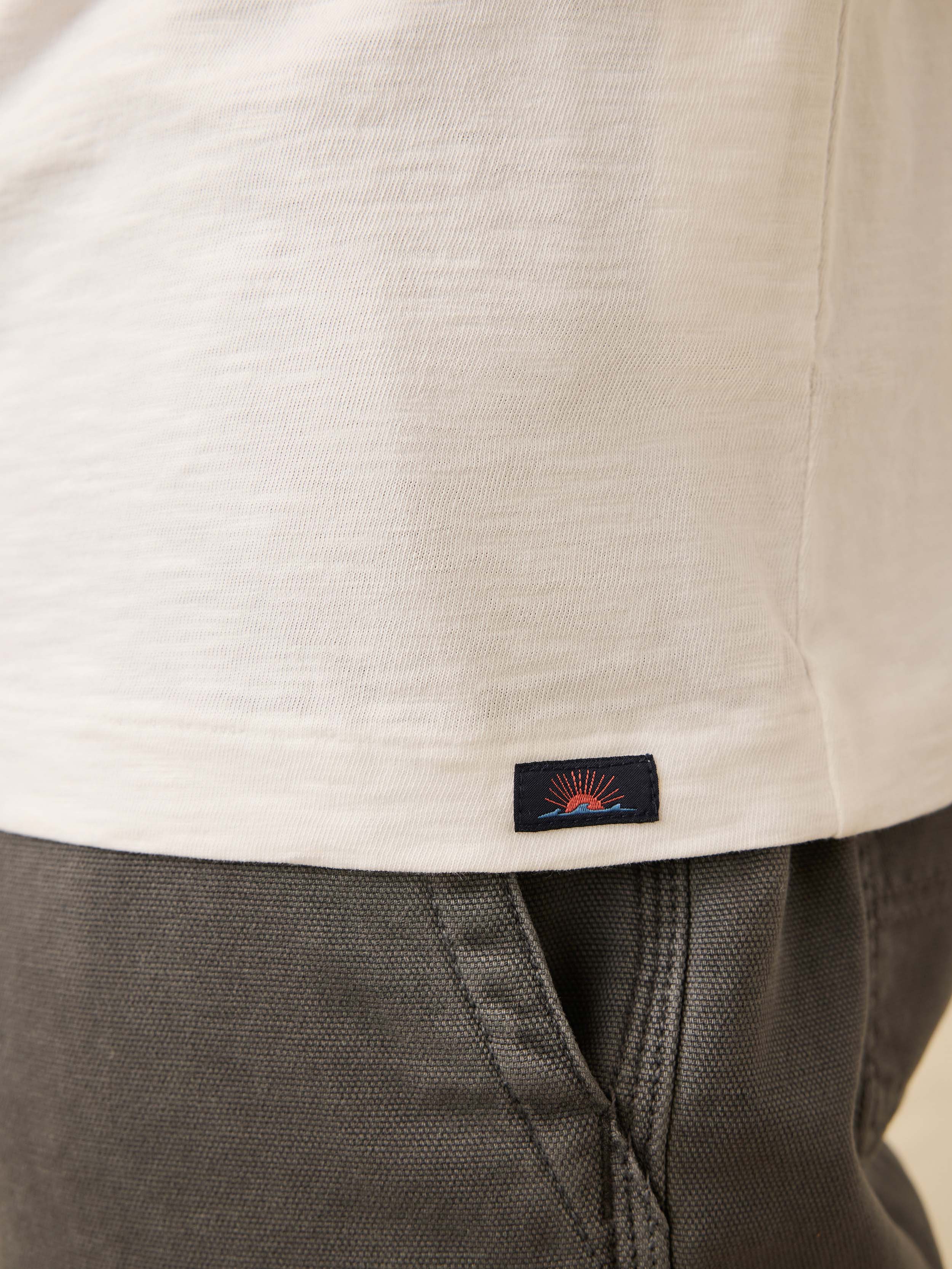Nazare Sunwashed Pocket Tee - White | Faherty Brand