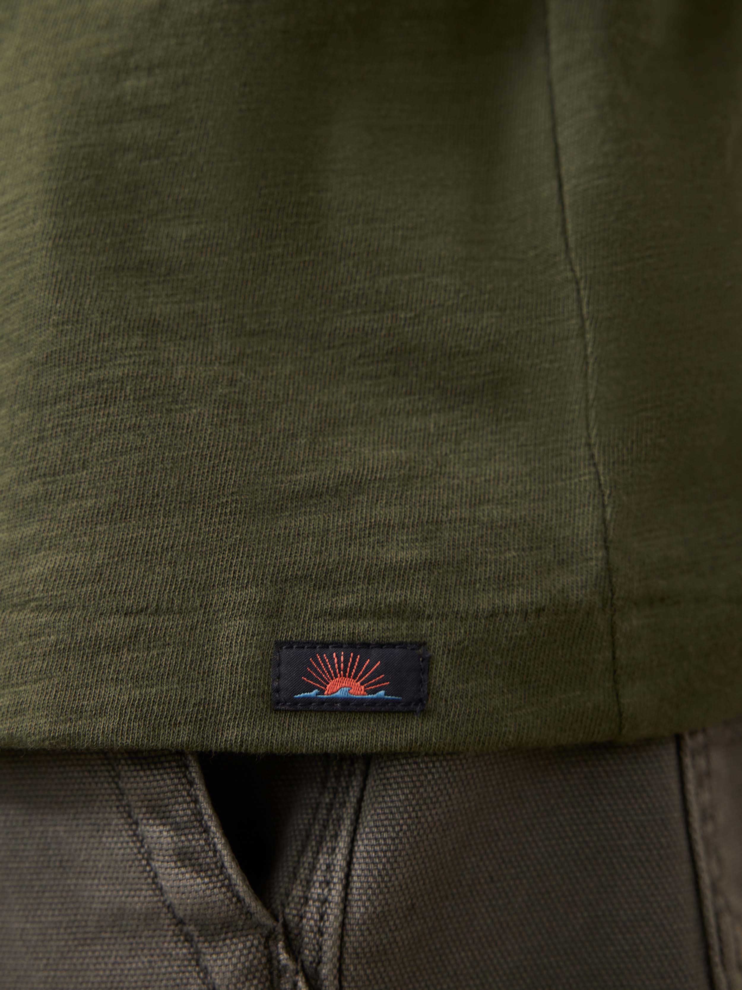 Sunwashed Regenerative Tee - Fall Evergreen | Faherty Brand