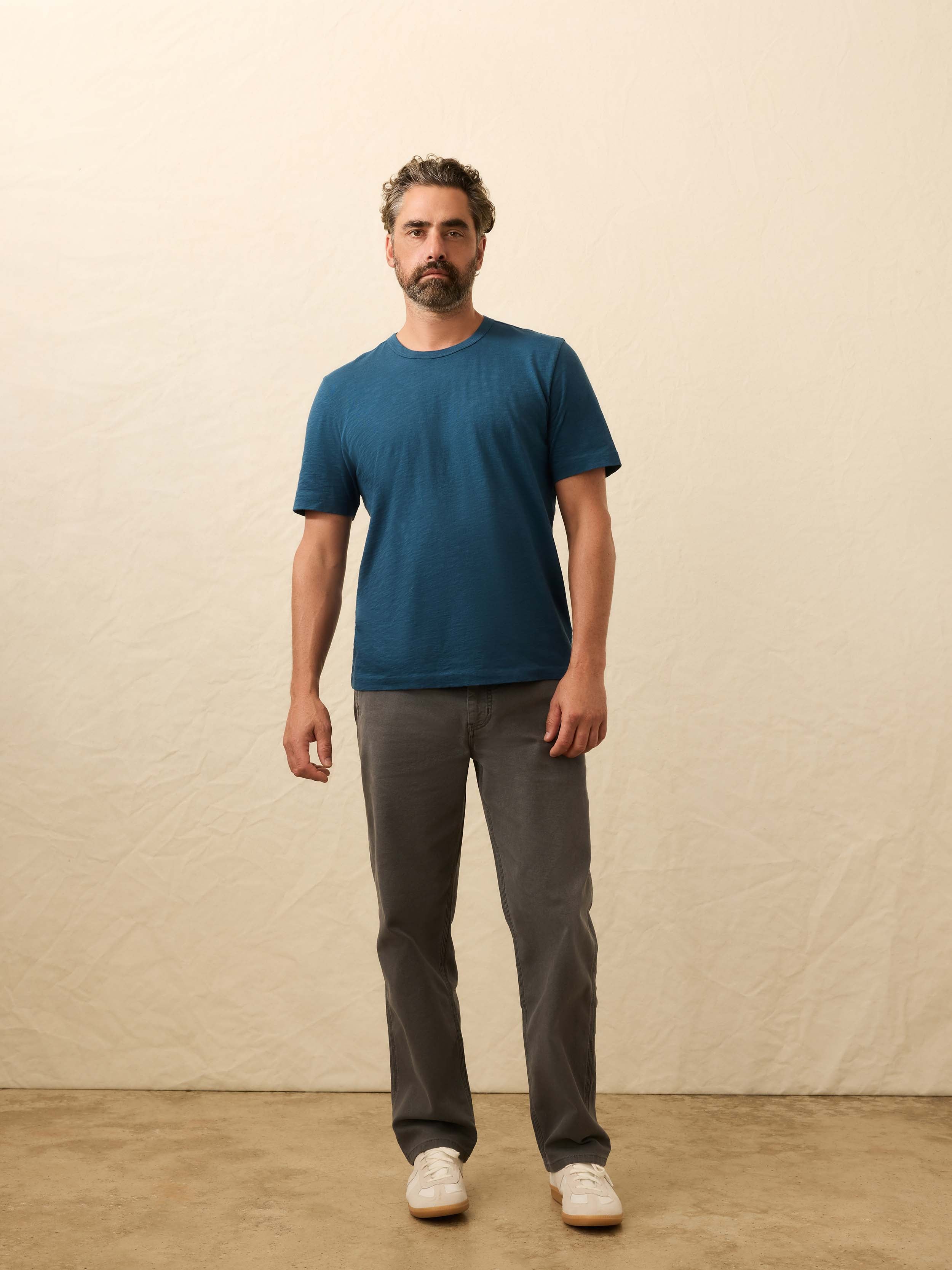 Sunwashed Regenerative Tee - Ocean Storm | Faherty Brand