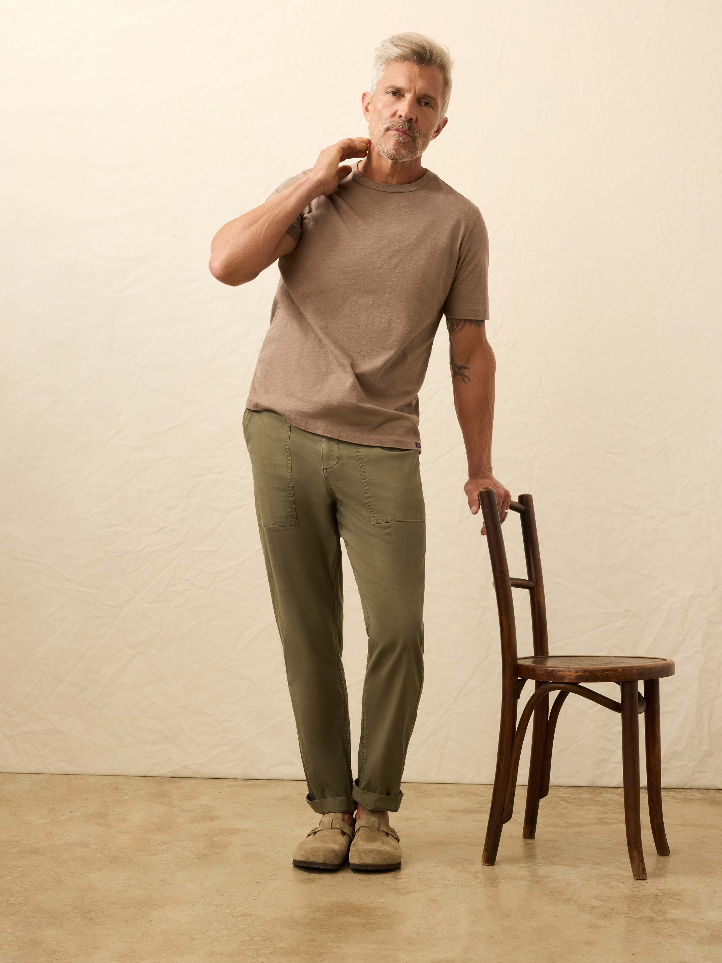 Sunwashed Regenerative Tee - Walnut Branch | Faherty Brand