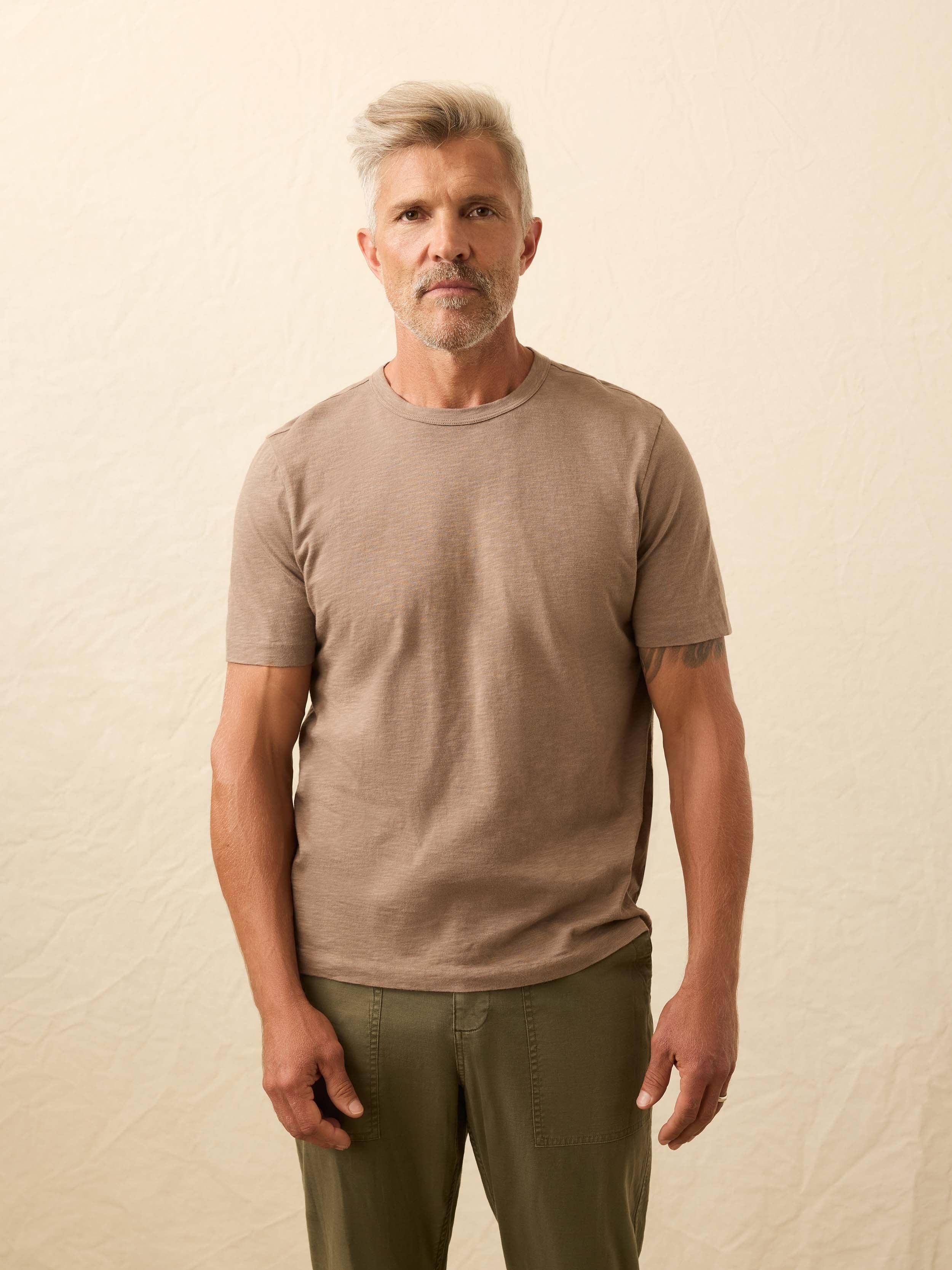 Sunwashed Regenerative Tee - Walnut Branch | Faherty Brand