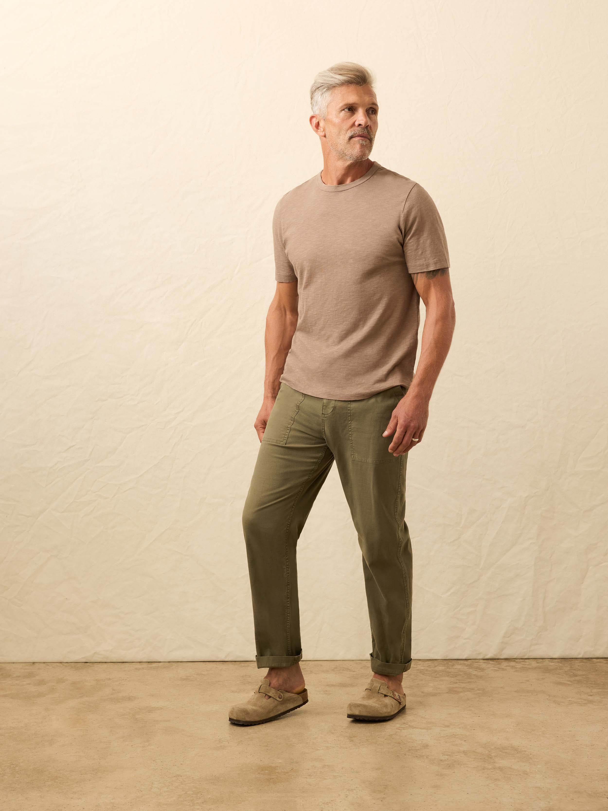 Sunwashed Regenerative Tee - Walnut Branch | Faherty Brand