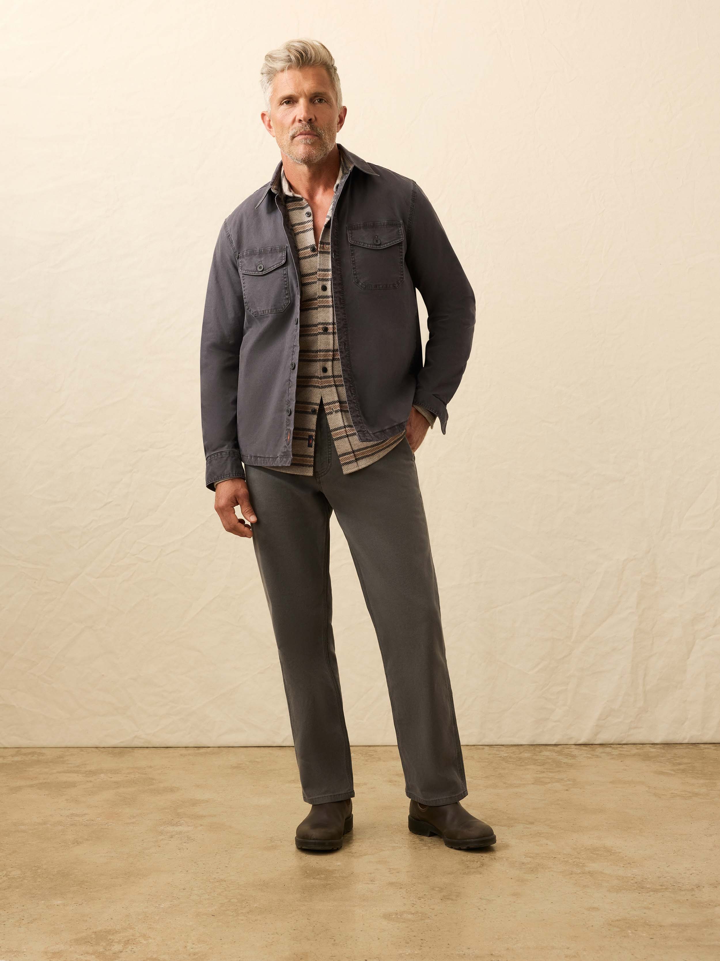 Lakeside CPO - Washed Charcoal | Faherty Brand