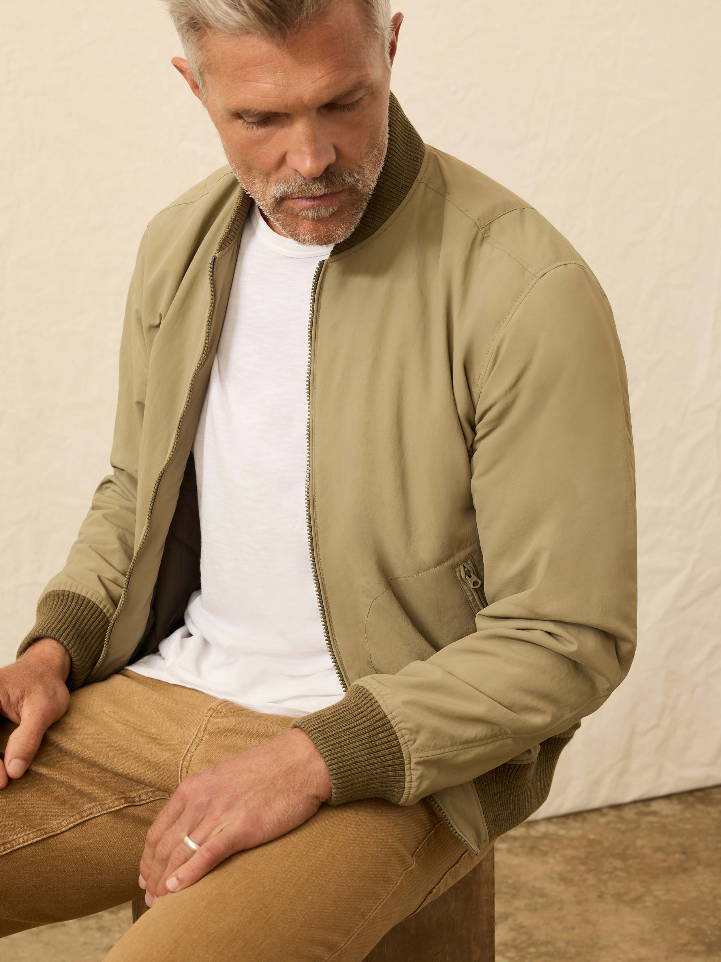 Military Bomber - Olive Valley | Faherty Brand