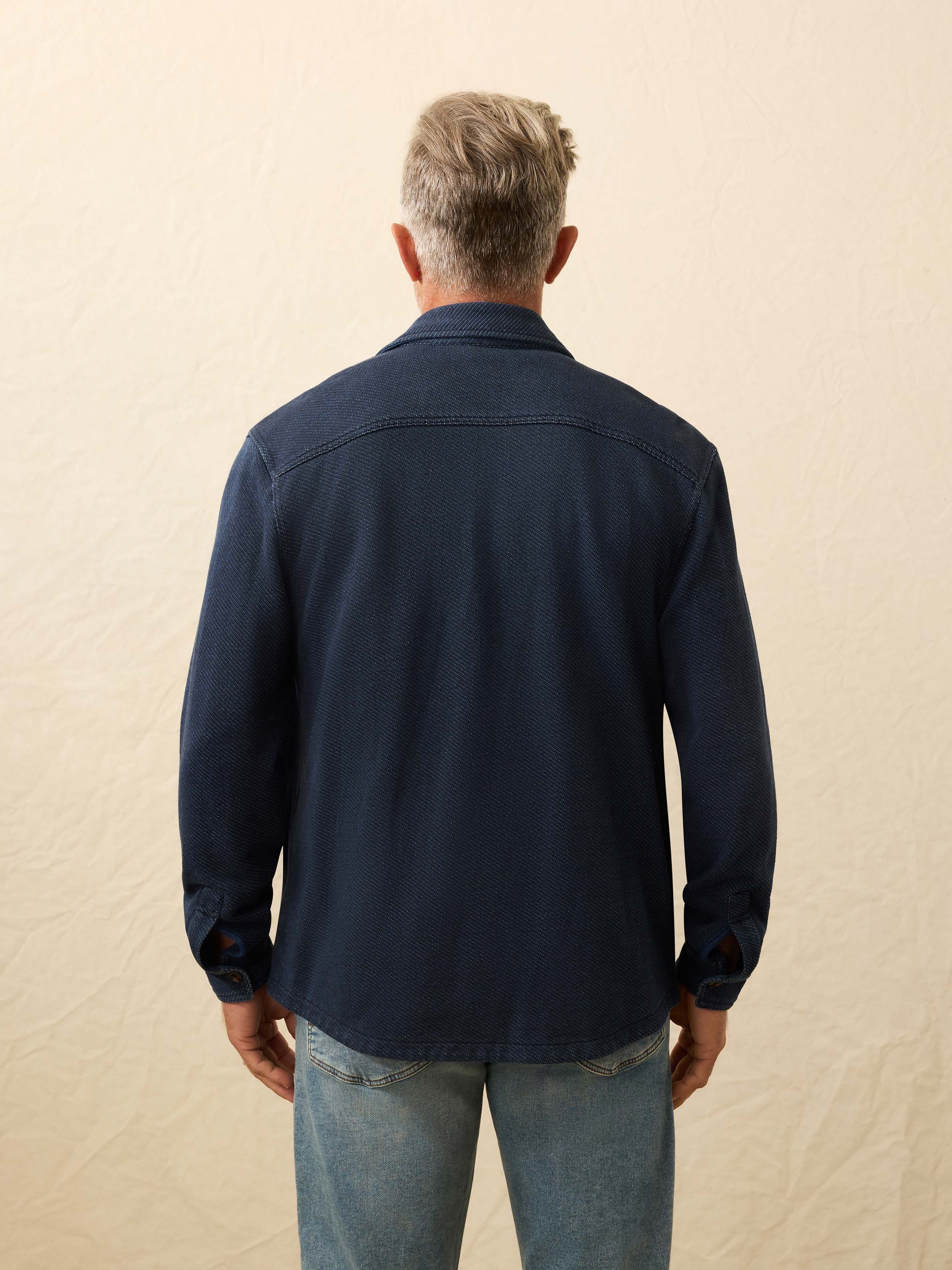 Inlet Knit CPO - Hendricks Indigo Wash | Faherty Brand